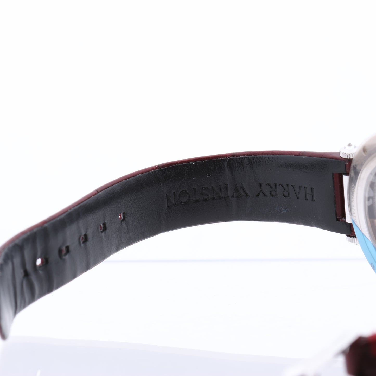 Harry Winston Premier Diamond Second PRNASS36WW001 Crocodile leather x WG AT MOP Dial 36mm Watch