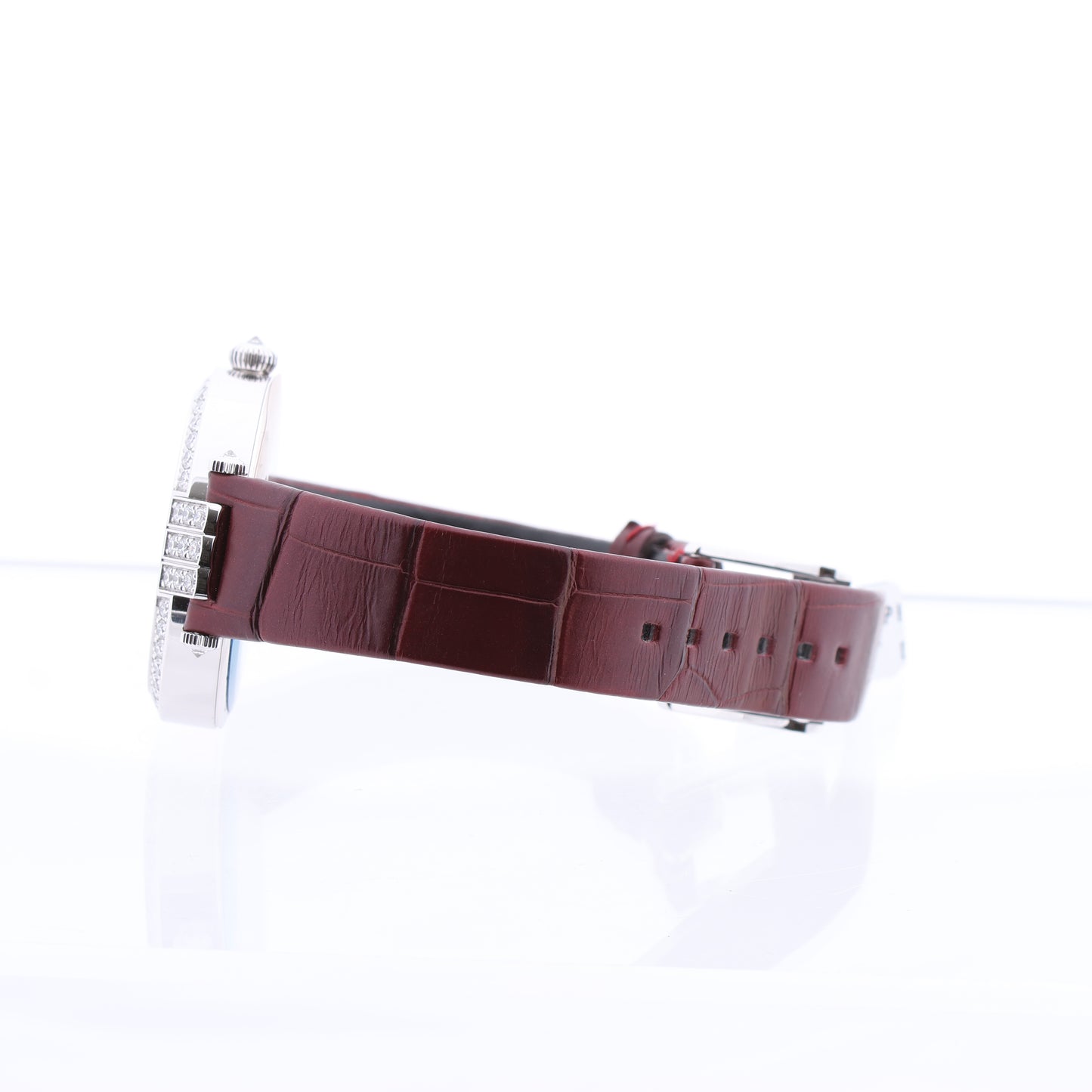 Harry Winston Premier Diamond Second PRNASS36WW001 Crocodile leather x WG AT MOP Dial 36mm Watch
