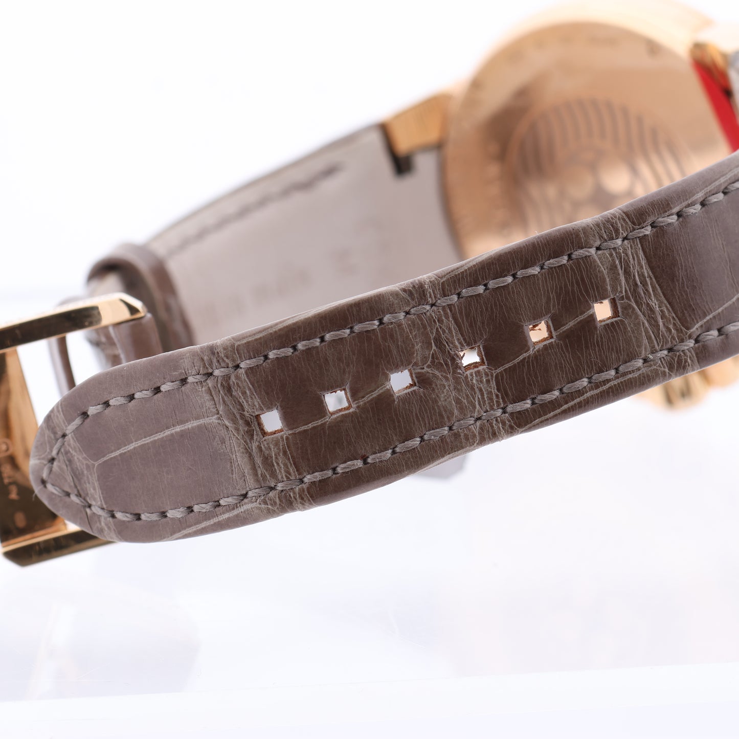 Harry Winston Ocean Moon Phase OCEQMP36RR026 Crocodile leather x RG QZ MOP Dial 36mm Watch