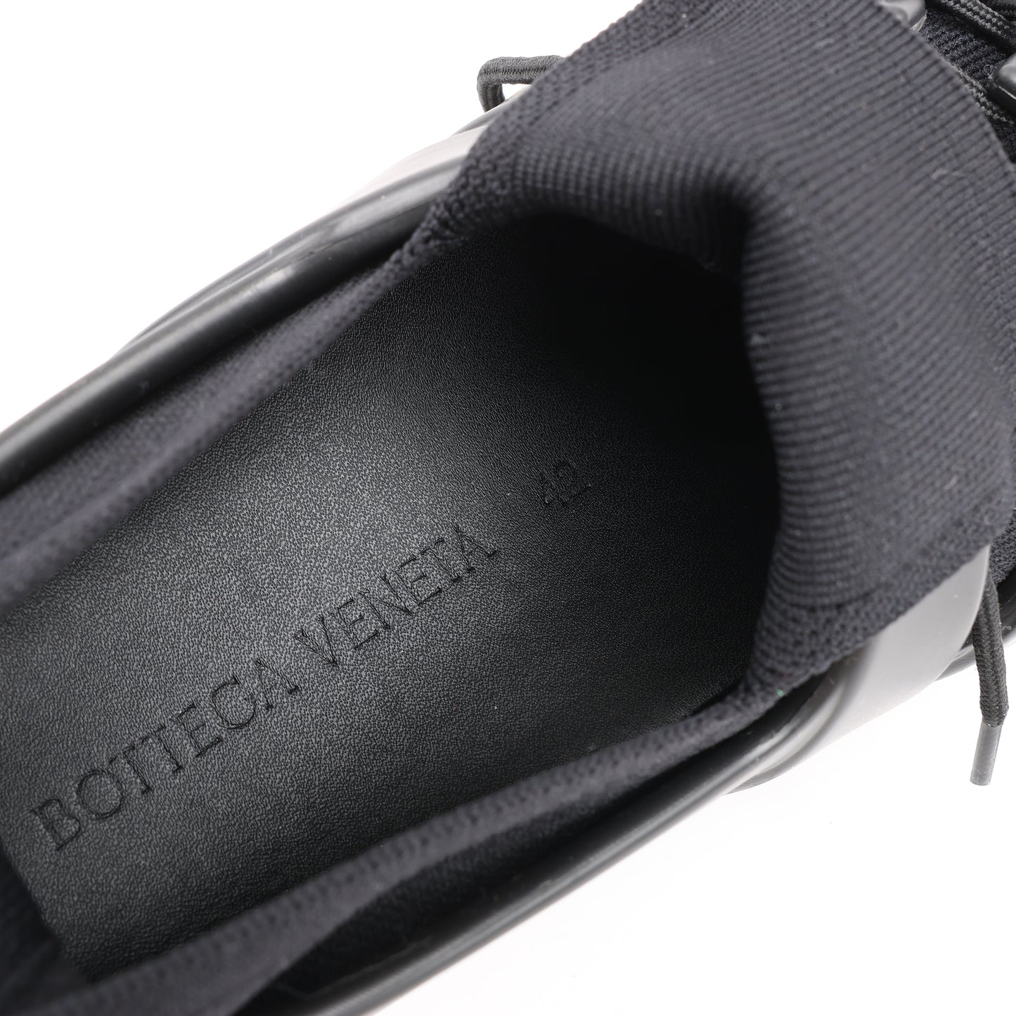Bottega Veneta Trails Knit x Rubber Sneakers in Schwarz, Größe 42 EU