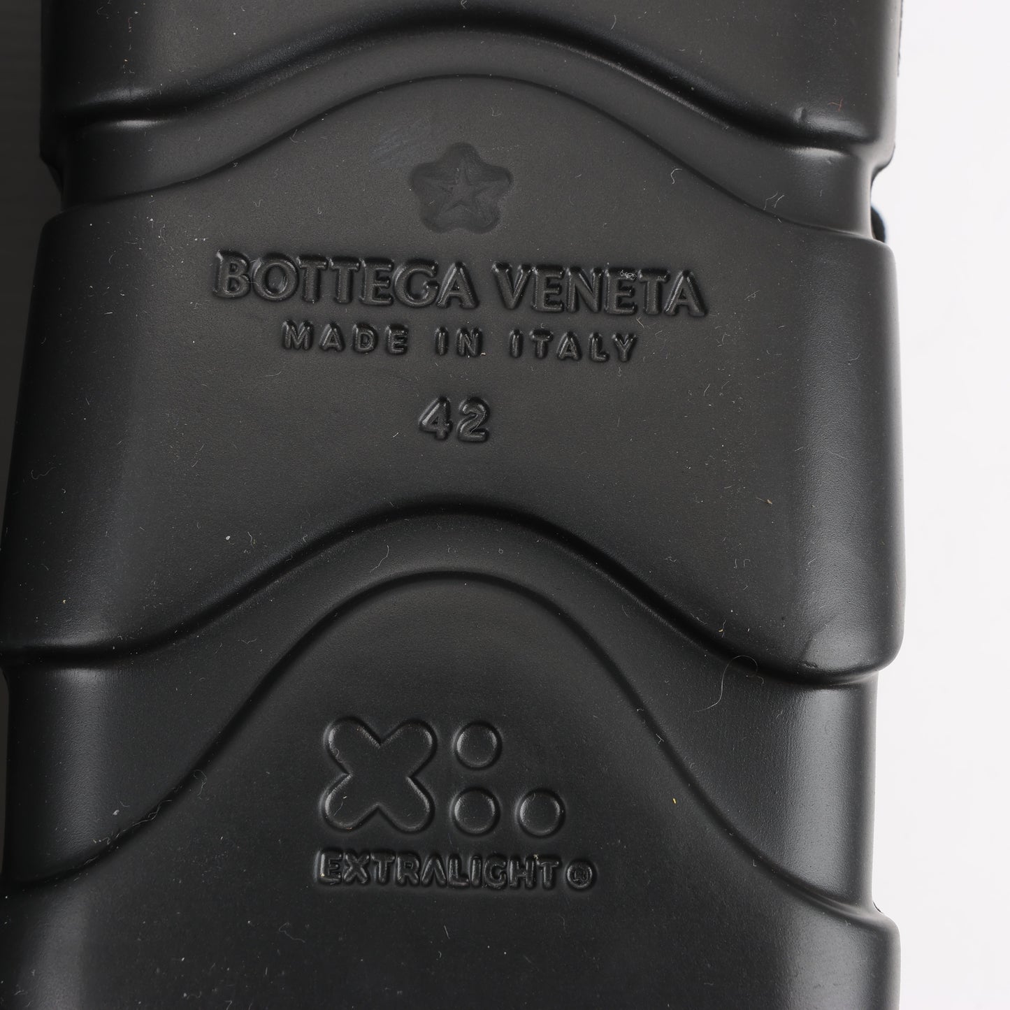Bottega Veneta Trails Knit x Rubber Sneakers in Schwarz, Größe 42 EU