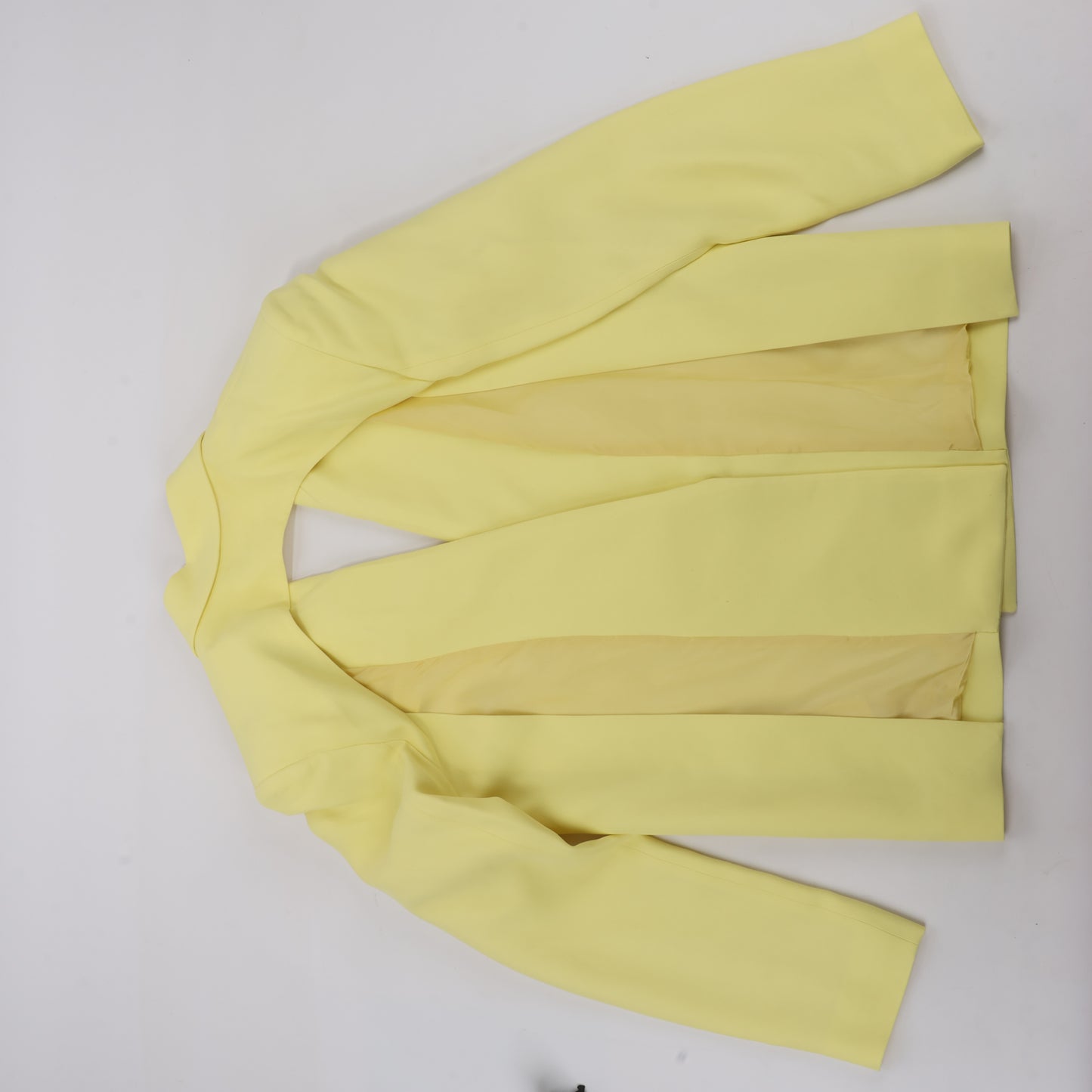 Alessandro Vigilante Yellow Blazer with Coordinating Bra Top, Size 44/40