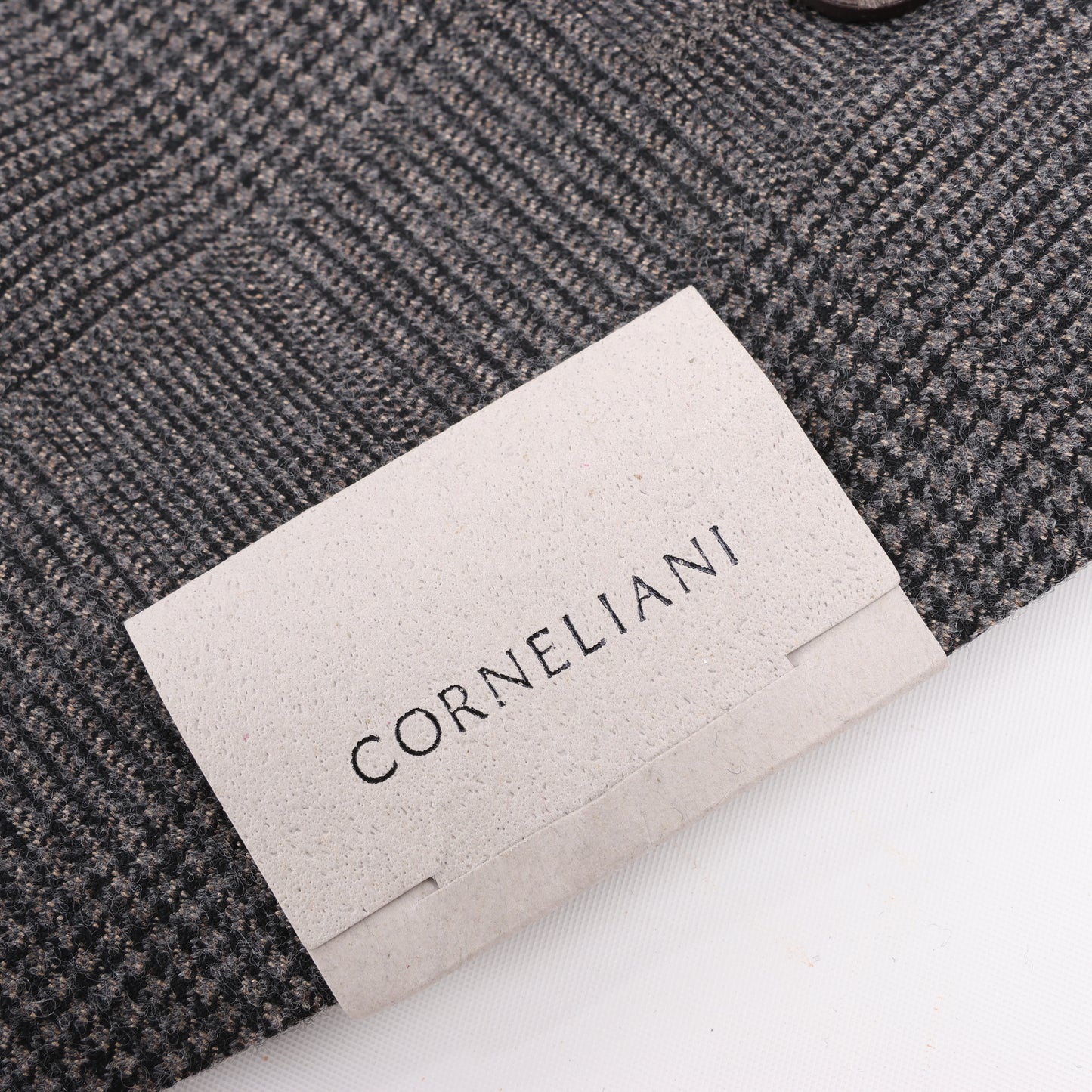 CORNELIANI Glen Plaid Blazer and Trousers Set, Size 48
