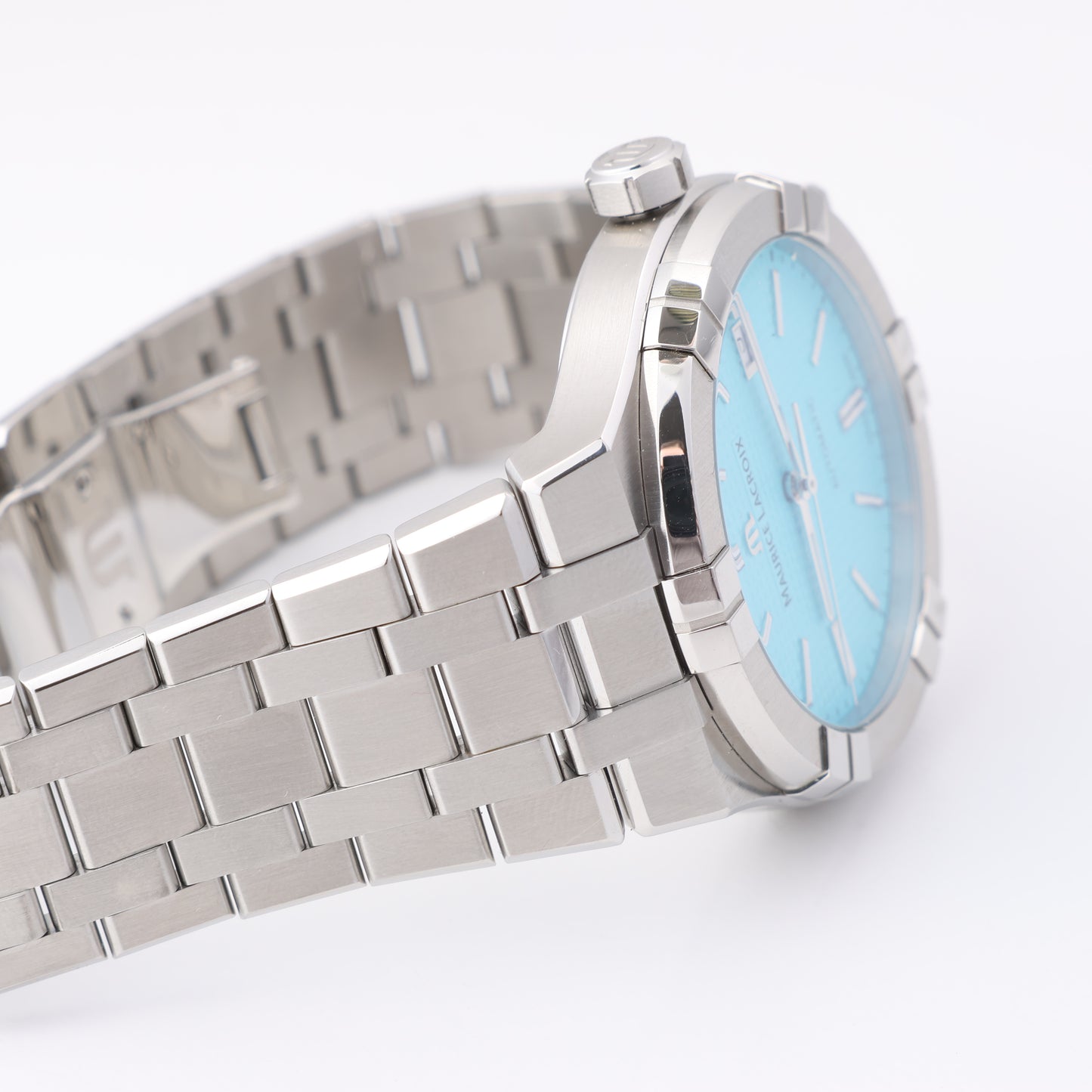 Maurice Lacroix Icon Automatic Summer Edition AI6008-SS00F-431-C BB23560 SS AT Turquoise Dial Watch