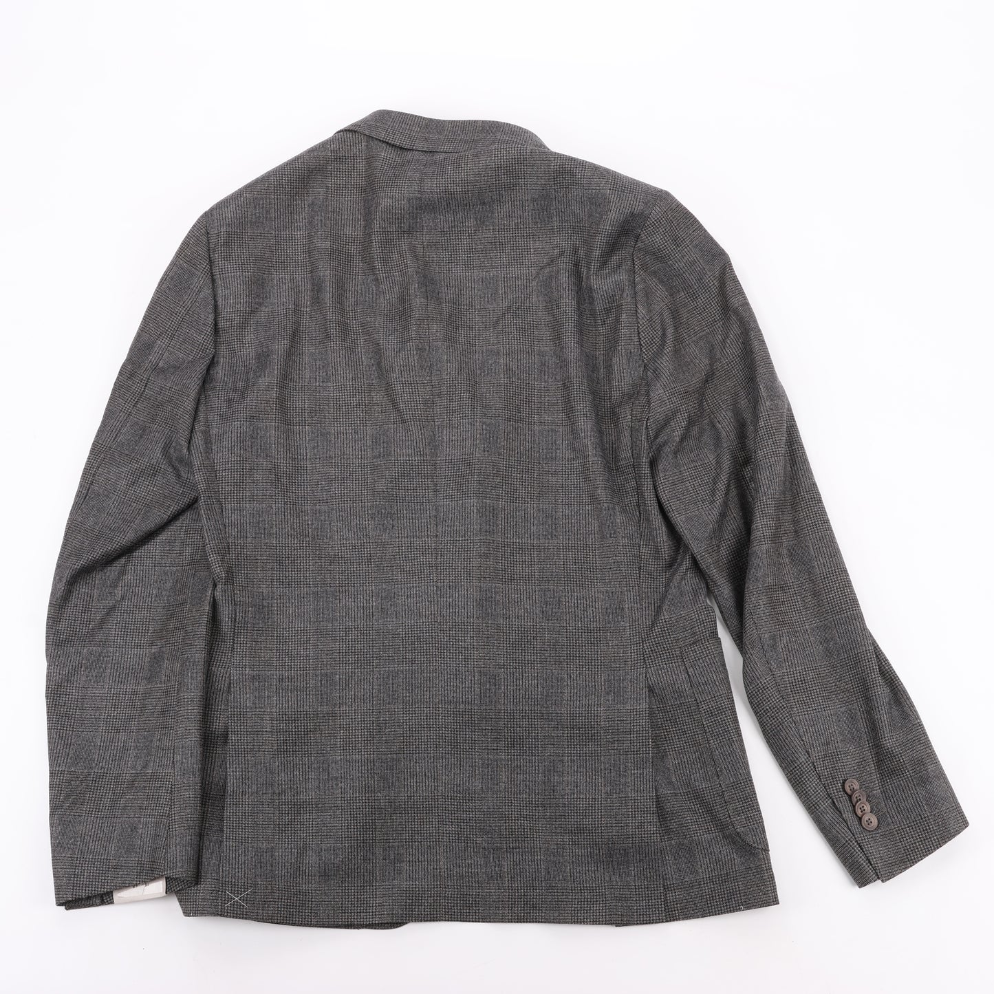 CORNELIANI Glen Plaid Blazer and Trousers Set, Size 48