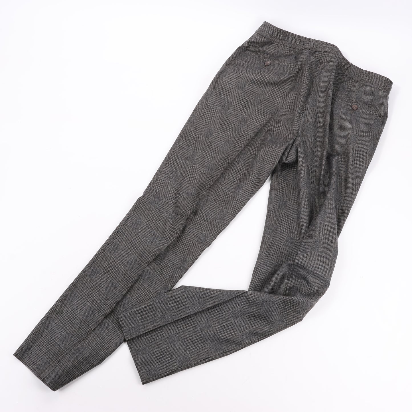 CORNELIANI Glen Plaid Blazer and Trousers Set, Size 48