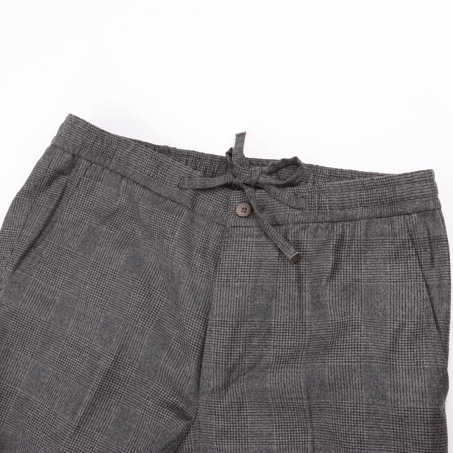CORNELIANI Glen Plaid Blazer and Trousers Set, Size 48