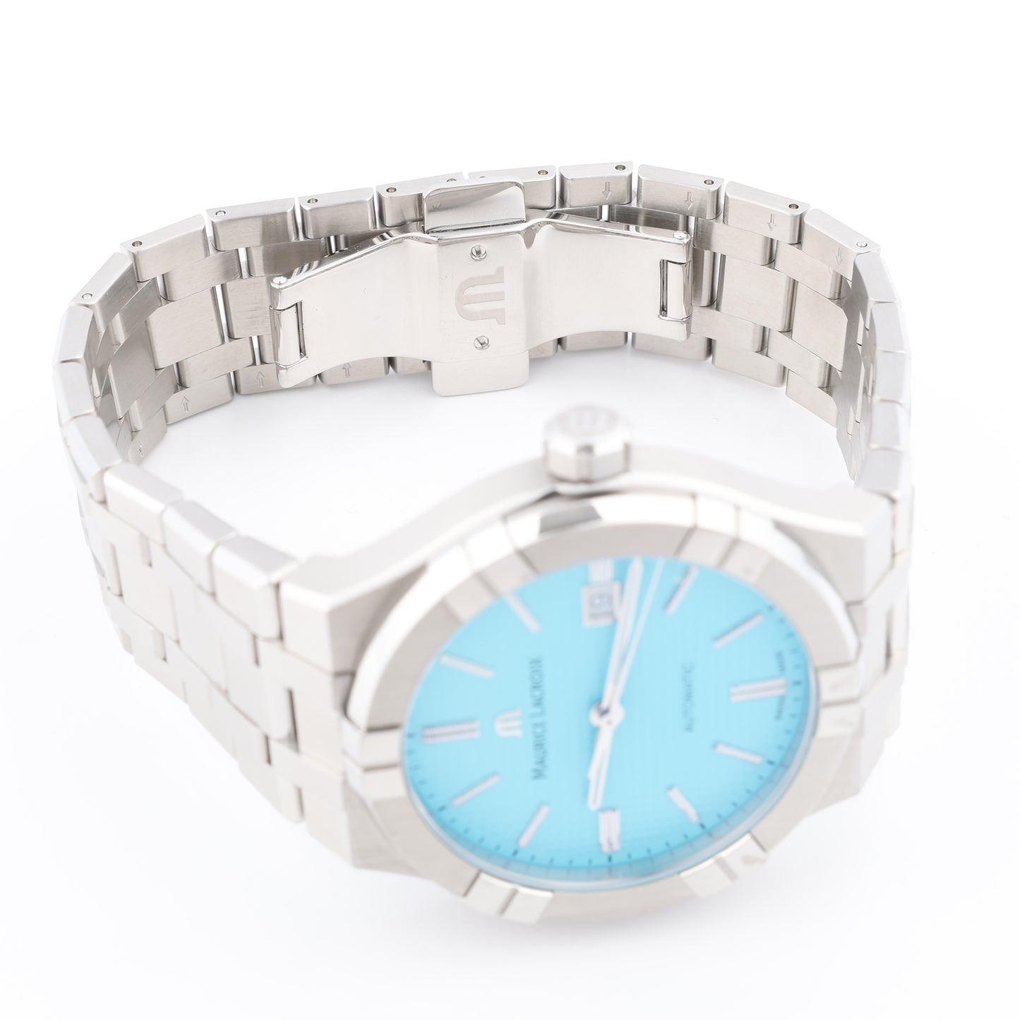 Maurice Lacroix Icon Automatic Summer Edition AI6008-SS00F-431-C BB23560 SS AT Turquoise Dial Watch