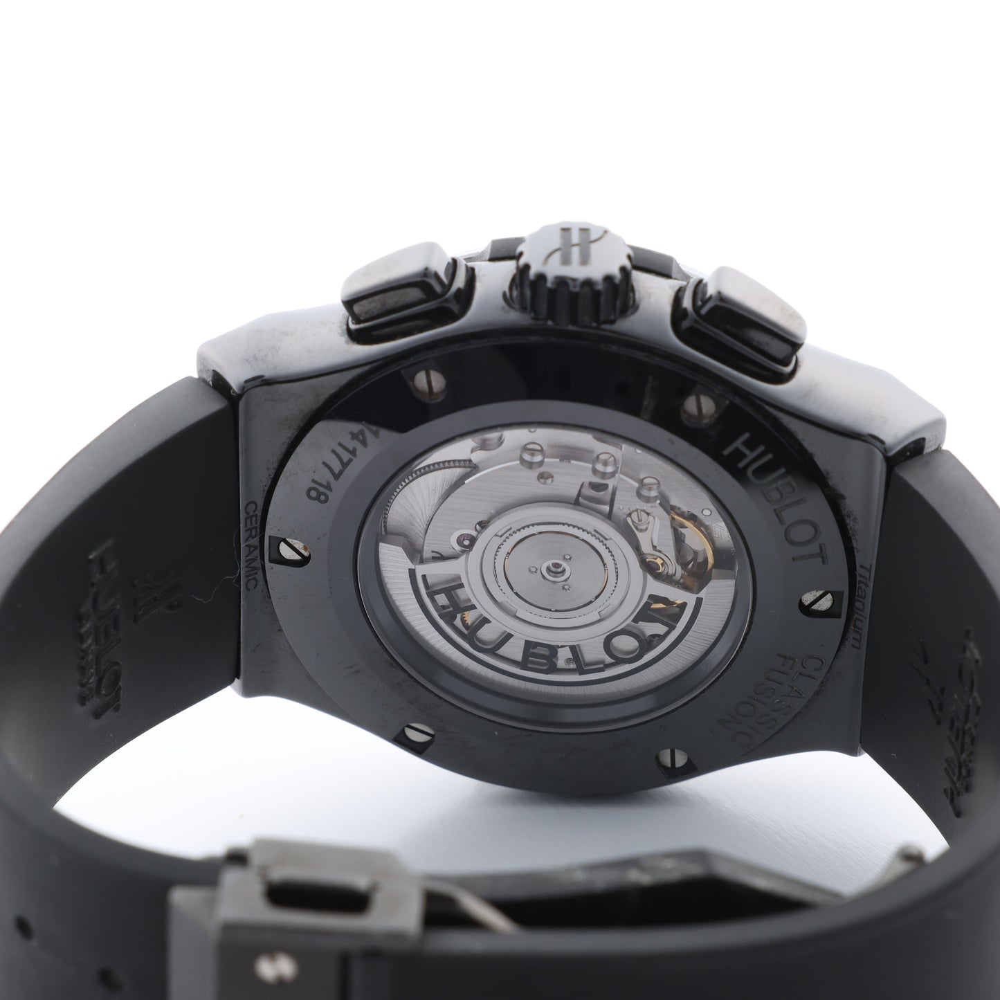 Hublot Classic Fusion Black magic 521.CM.1171.RX 1417718 Ti & CE & rubber AT Black Dial Watch