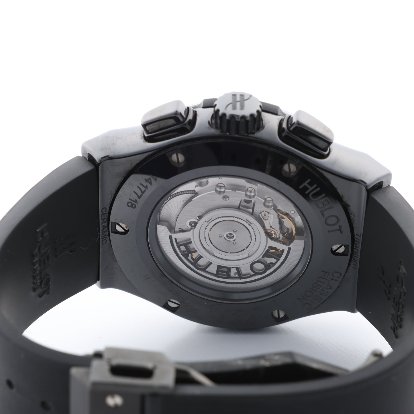 Hublot Classic Fusion Black magic 521.CM.1171.RX 1417718 Ti & CE & rubber AT Black Dial Watch