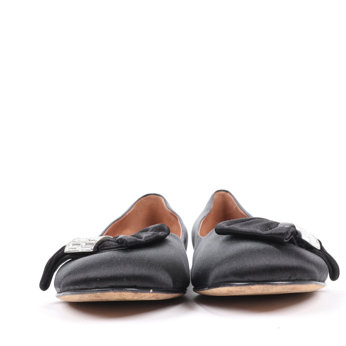 Giuseppe Zanotti Schwarze Ballerinas mit Schleife in Größe 37 EU
