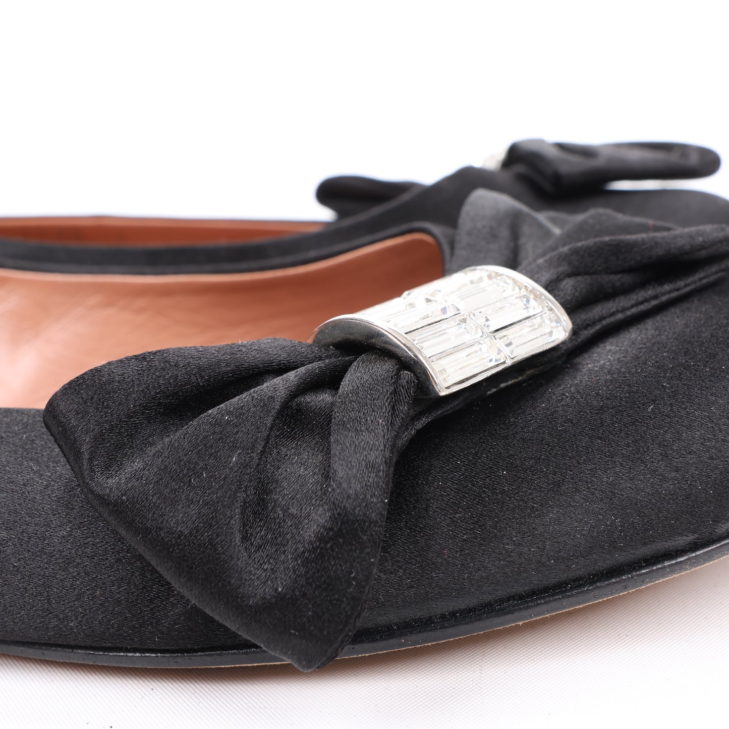 Giuseppe Zanotti Schwarze Ballerinas mit Schleife in Größe 37 EU