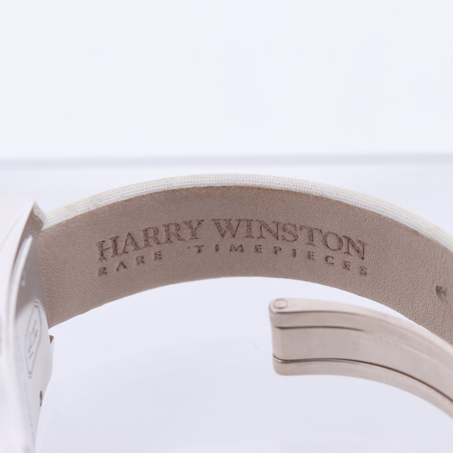 Harry Winston Avenue Traffic AVTQHM21WW002 Krokodilleder x WG QZ MOP Zifferblattuhr