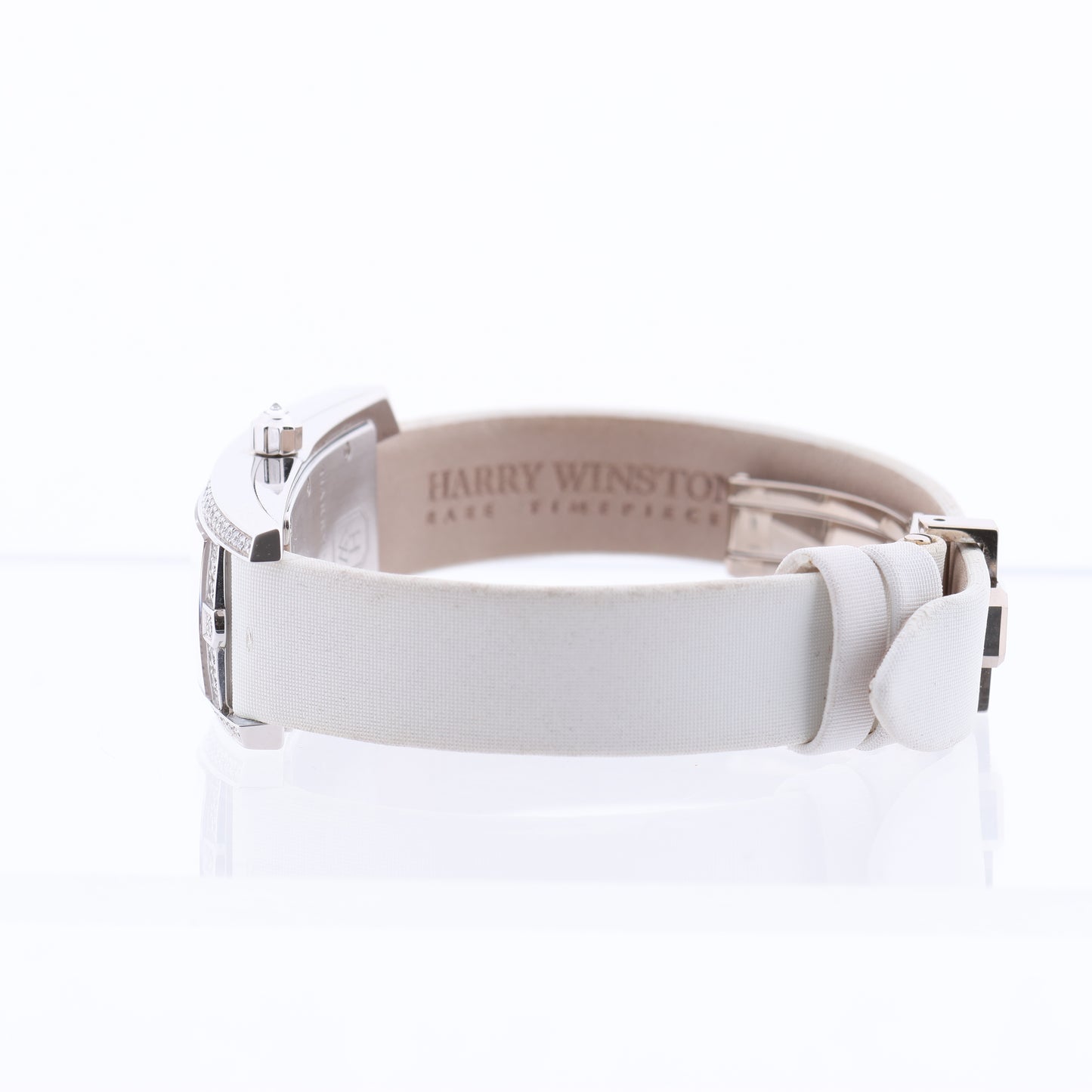 Harry Winston Avenue Traffic AVTQHM21WW002 Krokodilleder x WG QZ MOP Zifferblattuhr