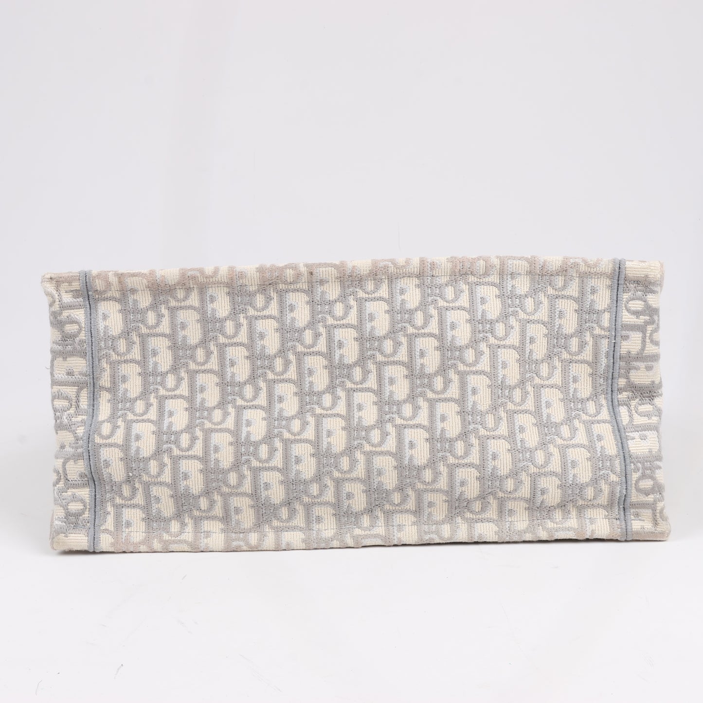Christian Dior Oblique Book Tote Canvas Tote Handbag in Gray / with scarf