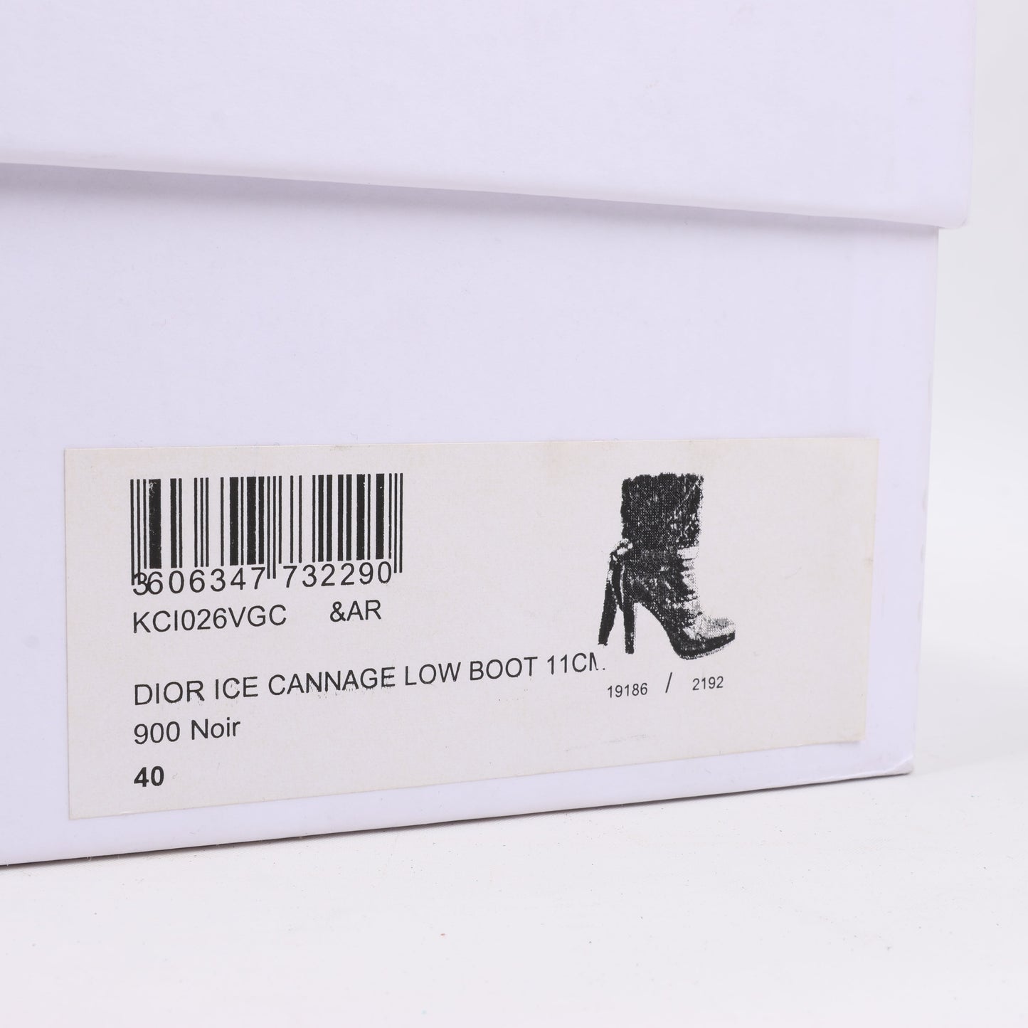 Dior Black Leather Cannage Ice Fur Cuffed Boots, Size 40 EU