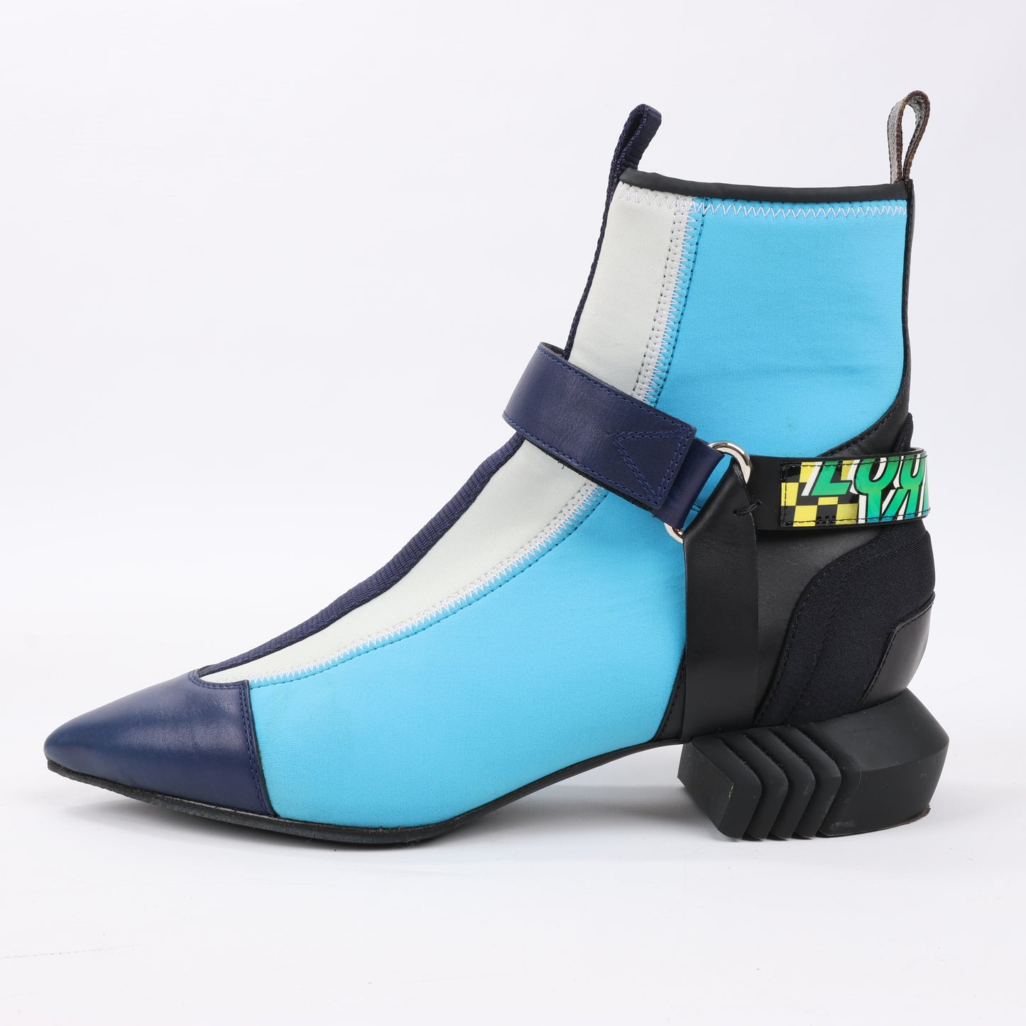 Louis Vuitton Neopren Deep Sea Ankle Boot in Blau, Größe 39 EU