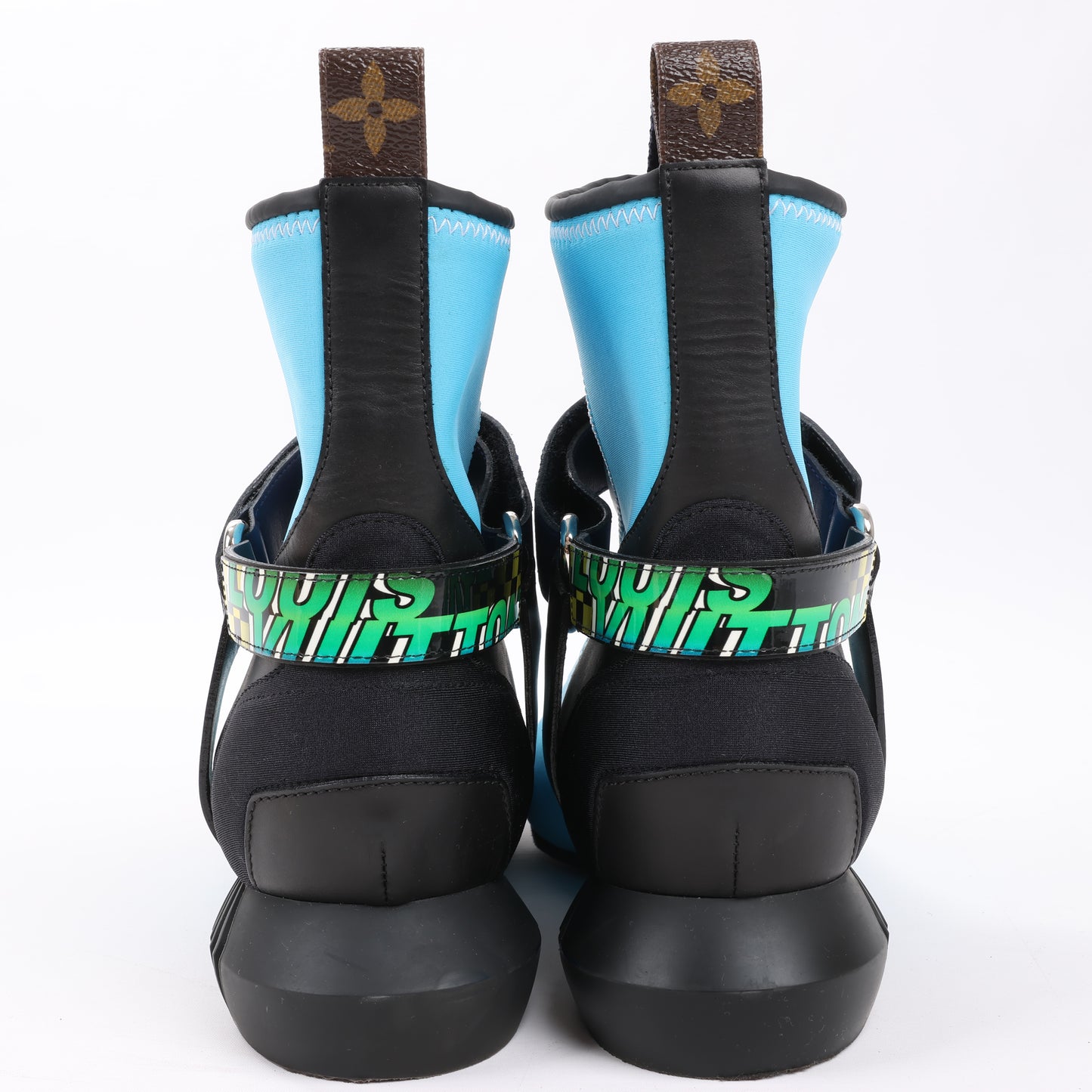 Louis Vuitton Neopren Deep Sea Ankle Boot in Blau, Größe 39 EU