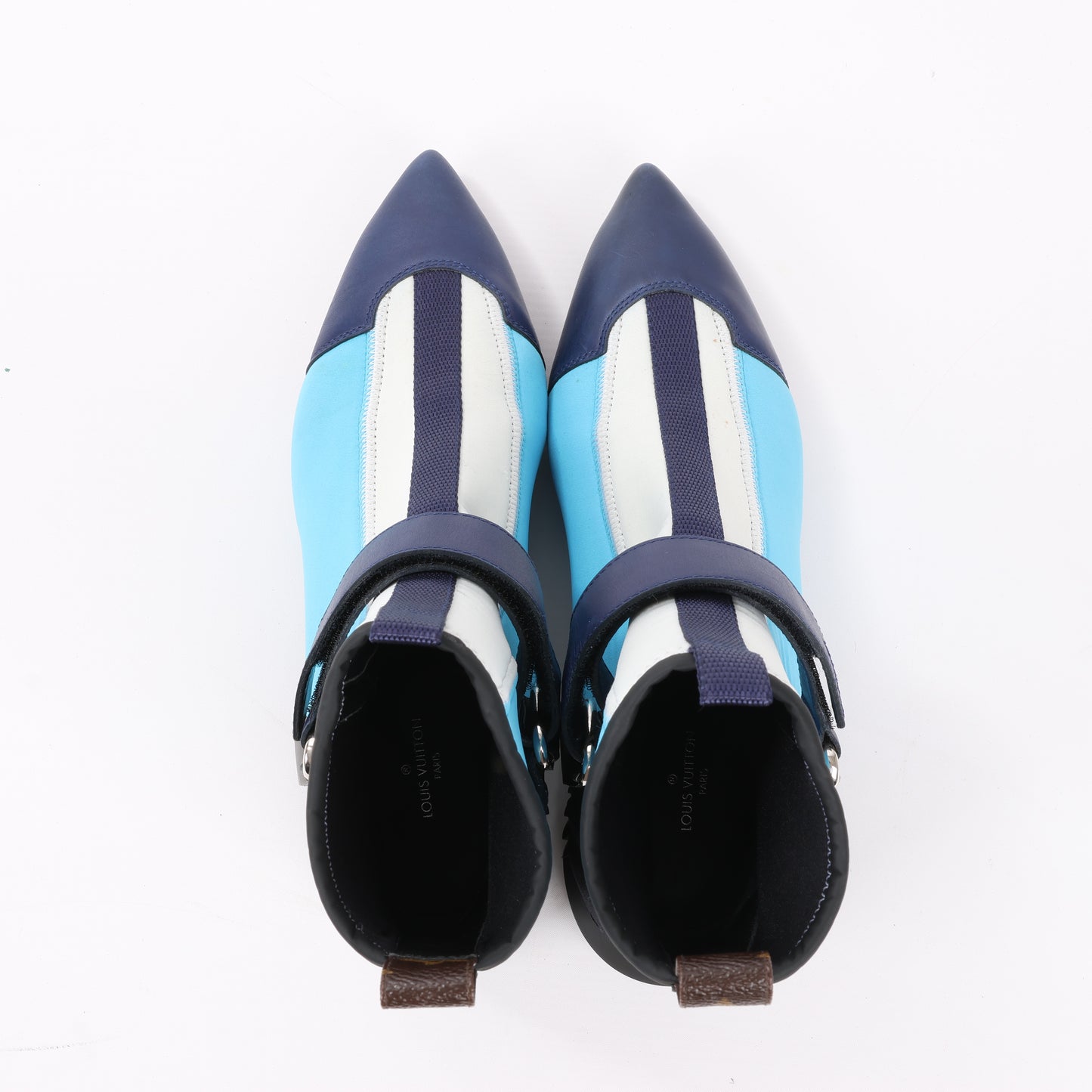 Louis Vuitton Neopren Deep Sea Ankle Boot in Blau, Größe 39 EU