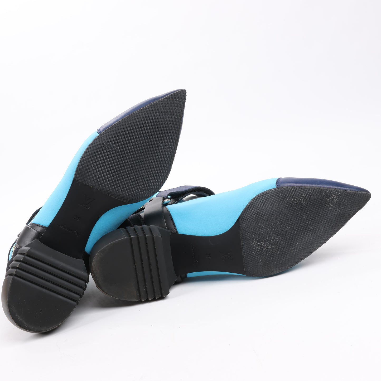 Louis Vuitton Neopren Deep Sea Ankle Boot in Blau, Größe 39 EU