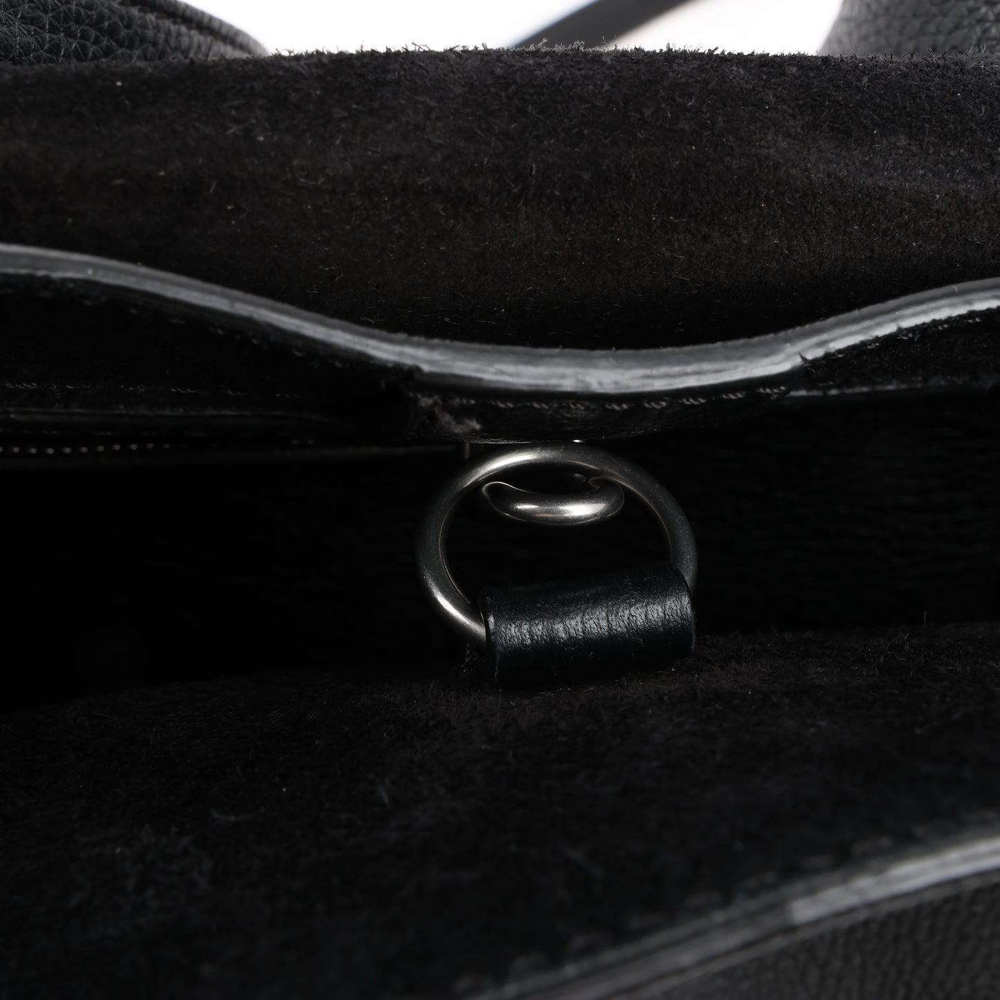 CELINE Big Bag Small Grained Leather 2way Handbag in Black