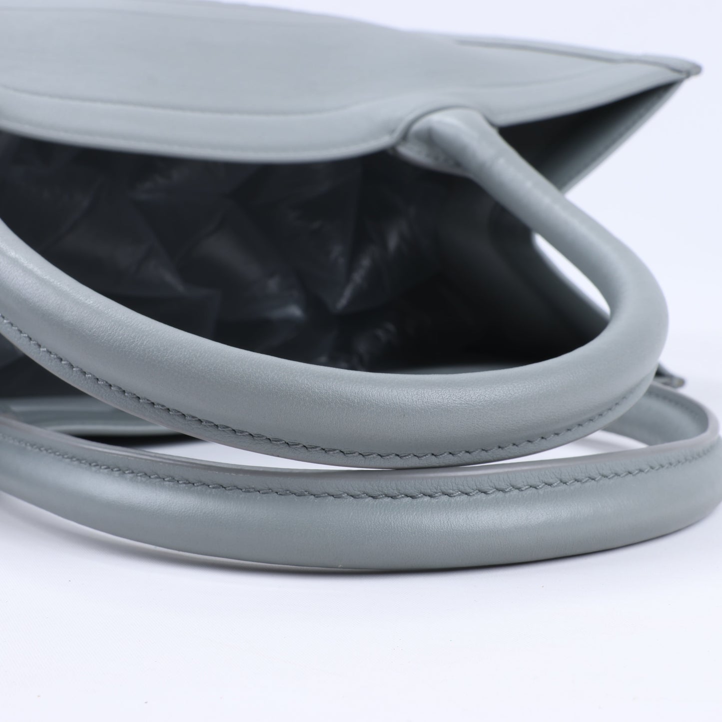 Christian Dior – Book Tote-Handtasche aus Leder in Grau