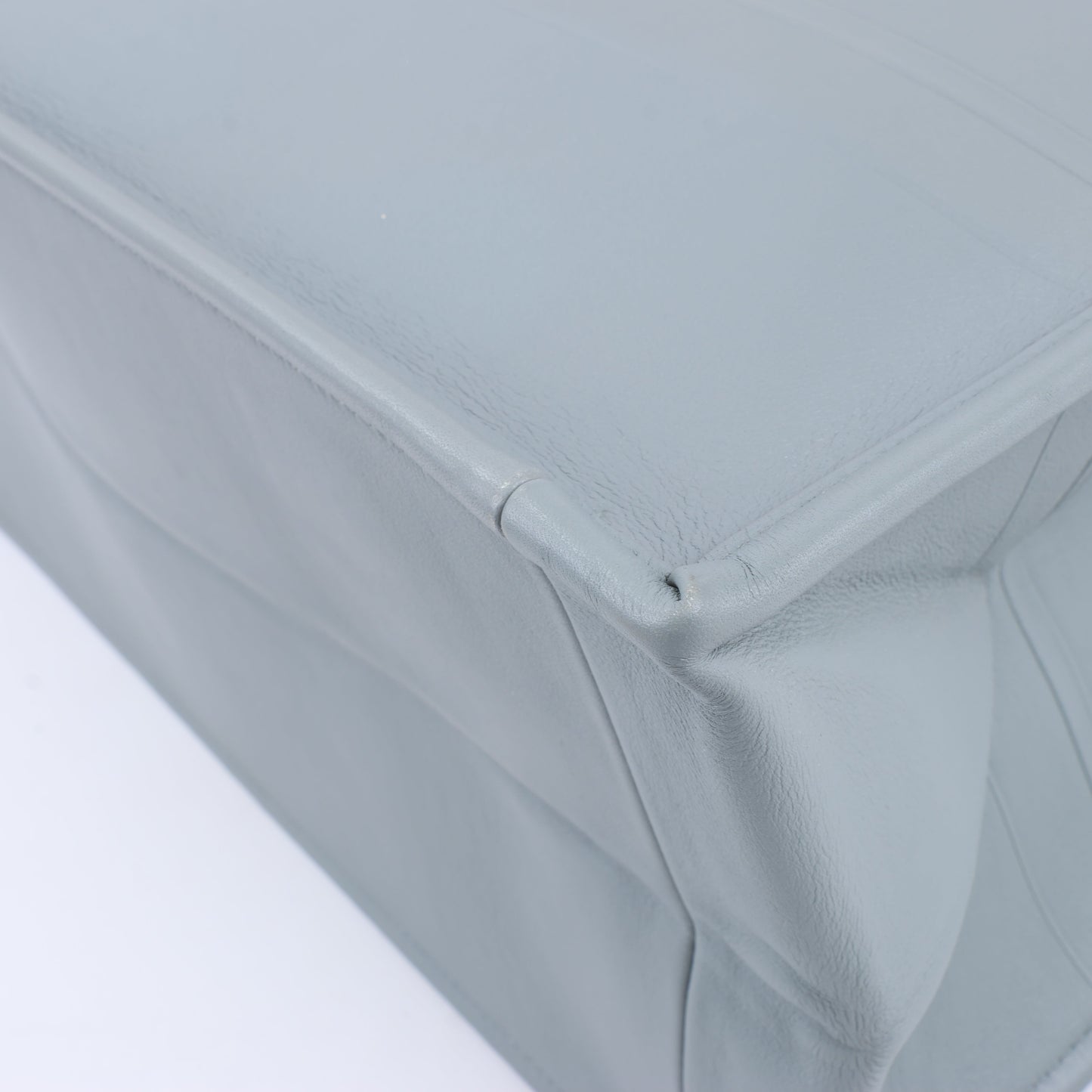 Christian Dior – Book Tote-Handtasche aus Leder in Grau