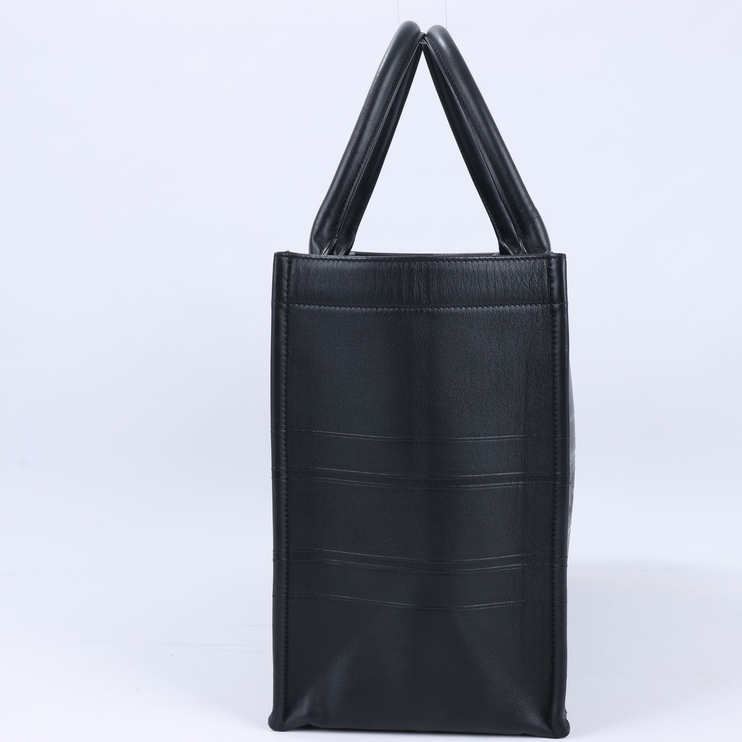 Christian Dior – Book Tote-Handtasche aus schwarzem Leder