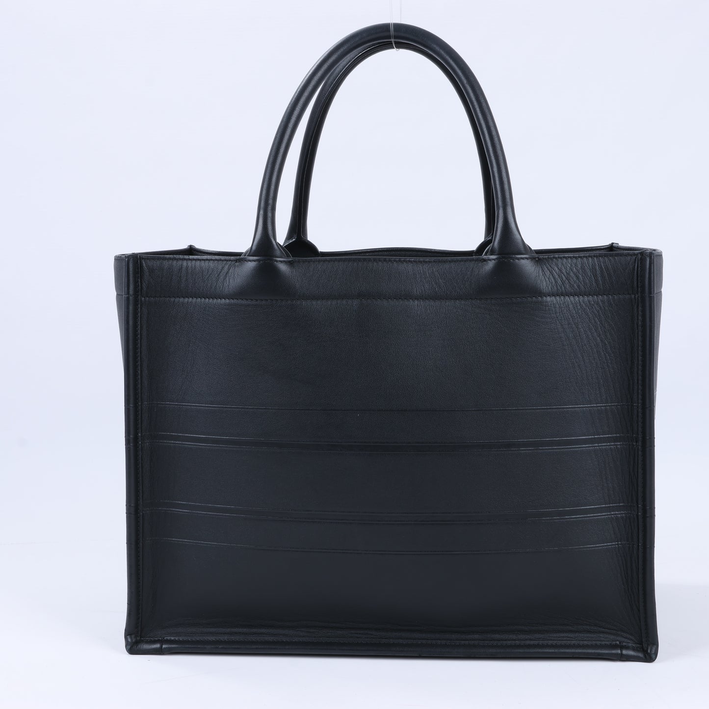 Christian Dior – Book Tote-Handtasche aus schwarzem Leder