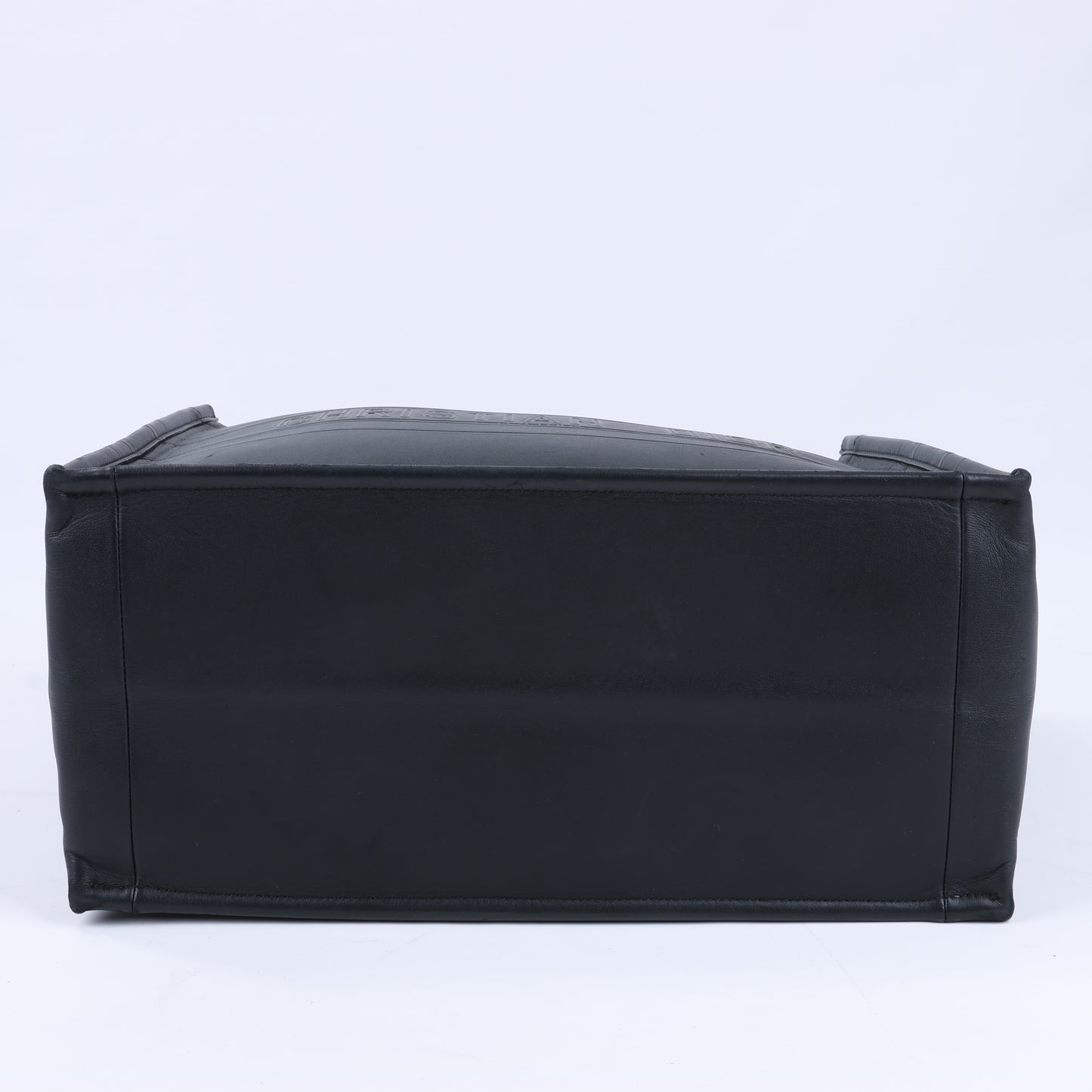 Christian Dior – Book Tote-Handtasche aus schwarzem Leder
