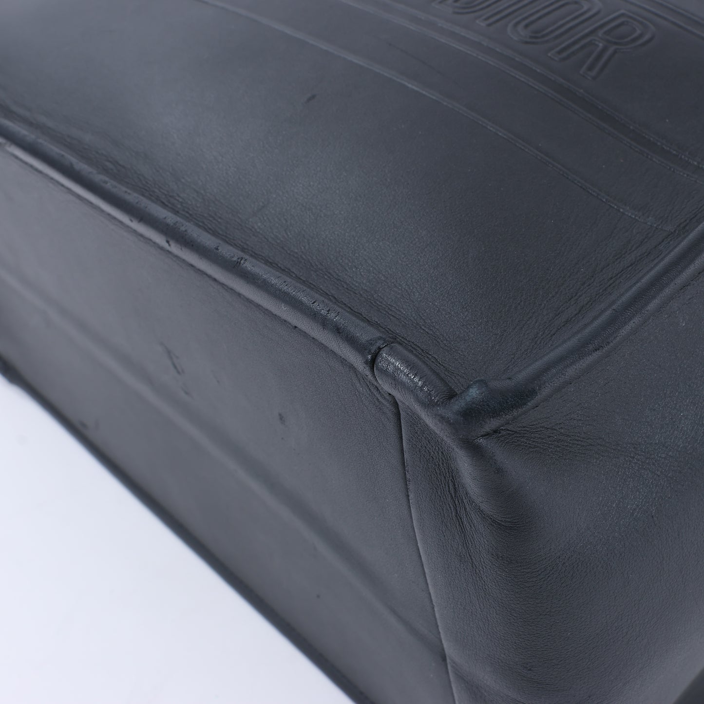 Christian Dior – Book Tote-Handtasche aus schwarzem Leder