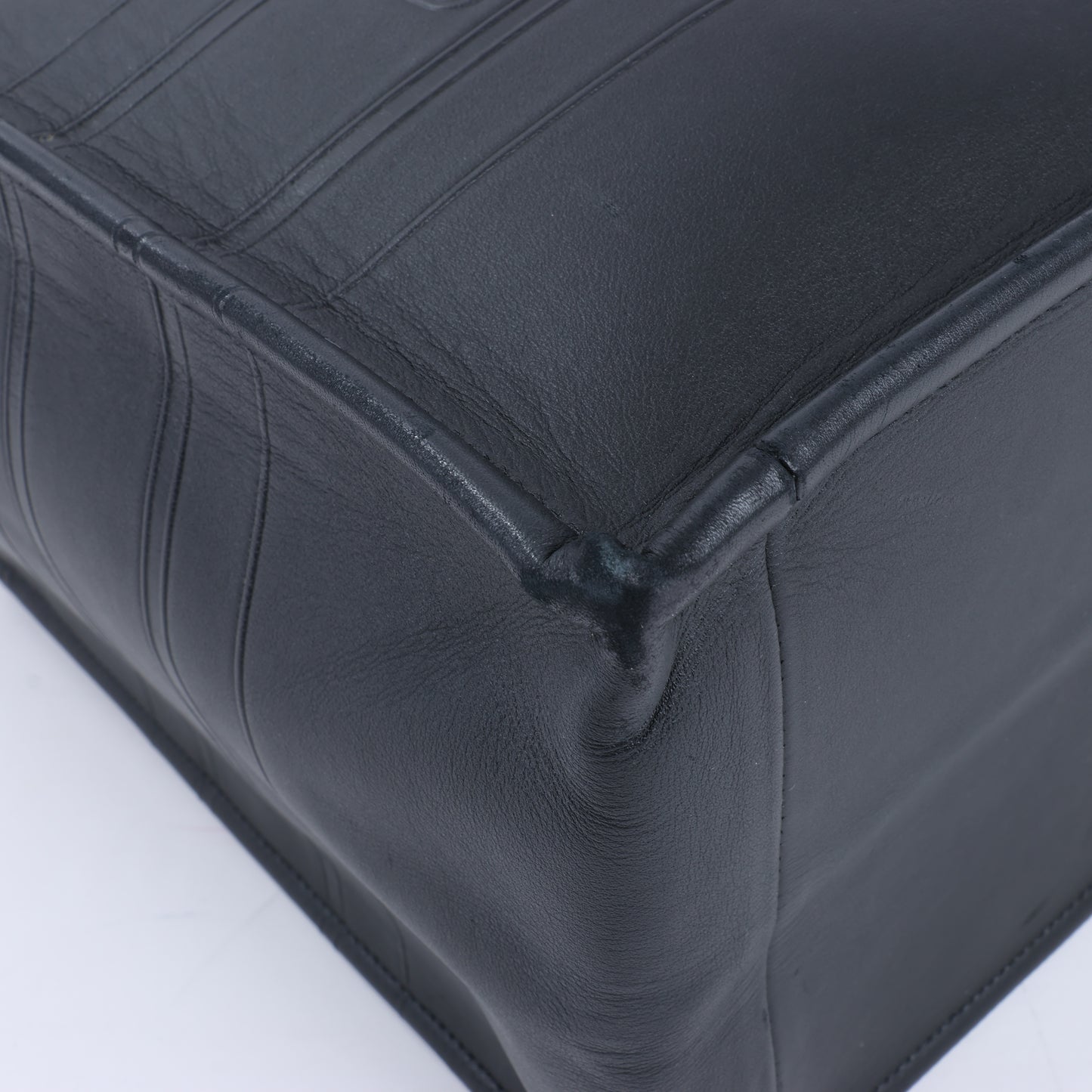 Christian Dior – Book Tote-Handtasche aus schwarzem Leder