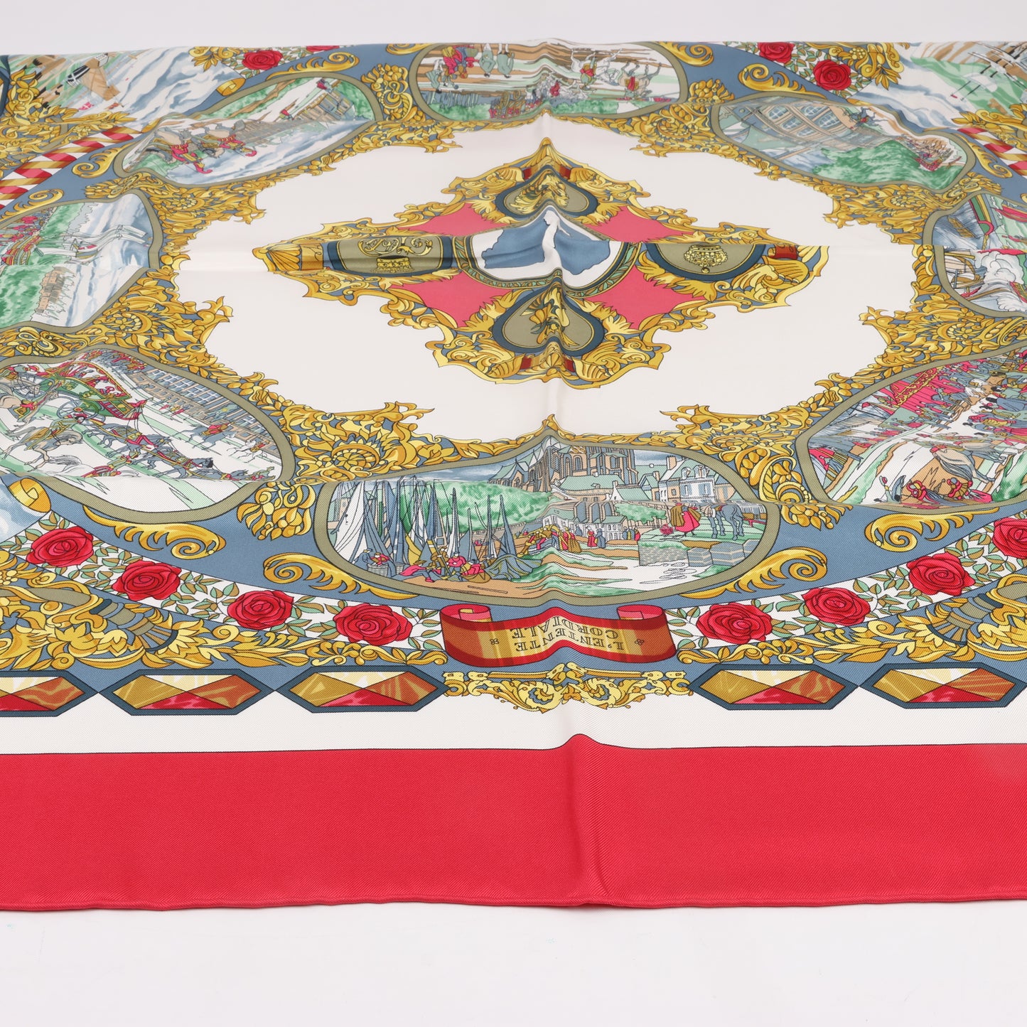 Hermès Carré 90 "L’ENTENTE CORDIALE" 100% Silk Scarf