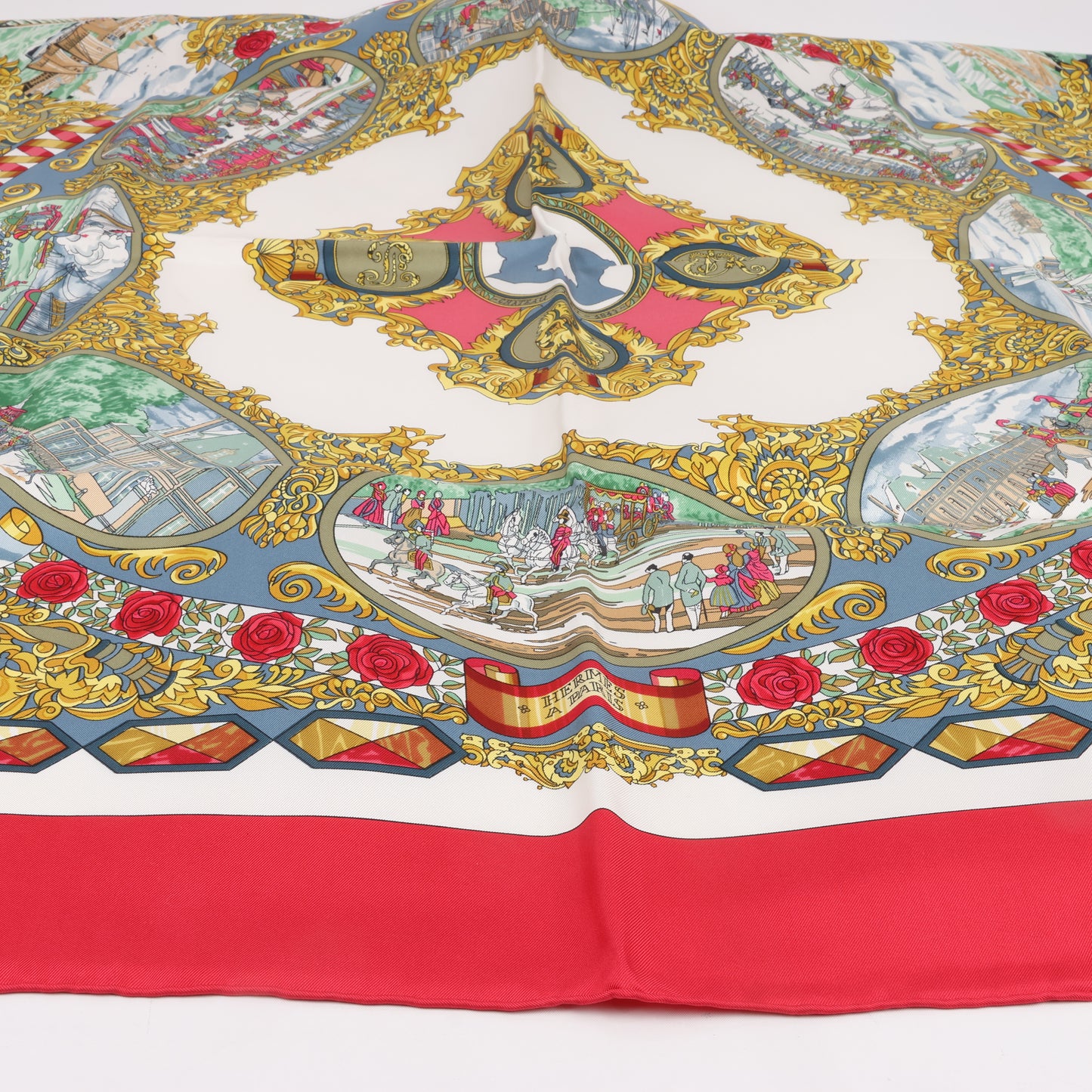 Hermès Carré 90 "L’ENTENTE CORDIALE" 100% Silk Scarf
