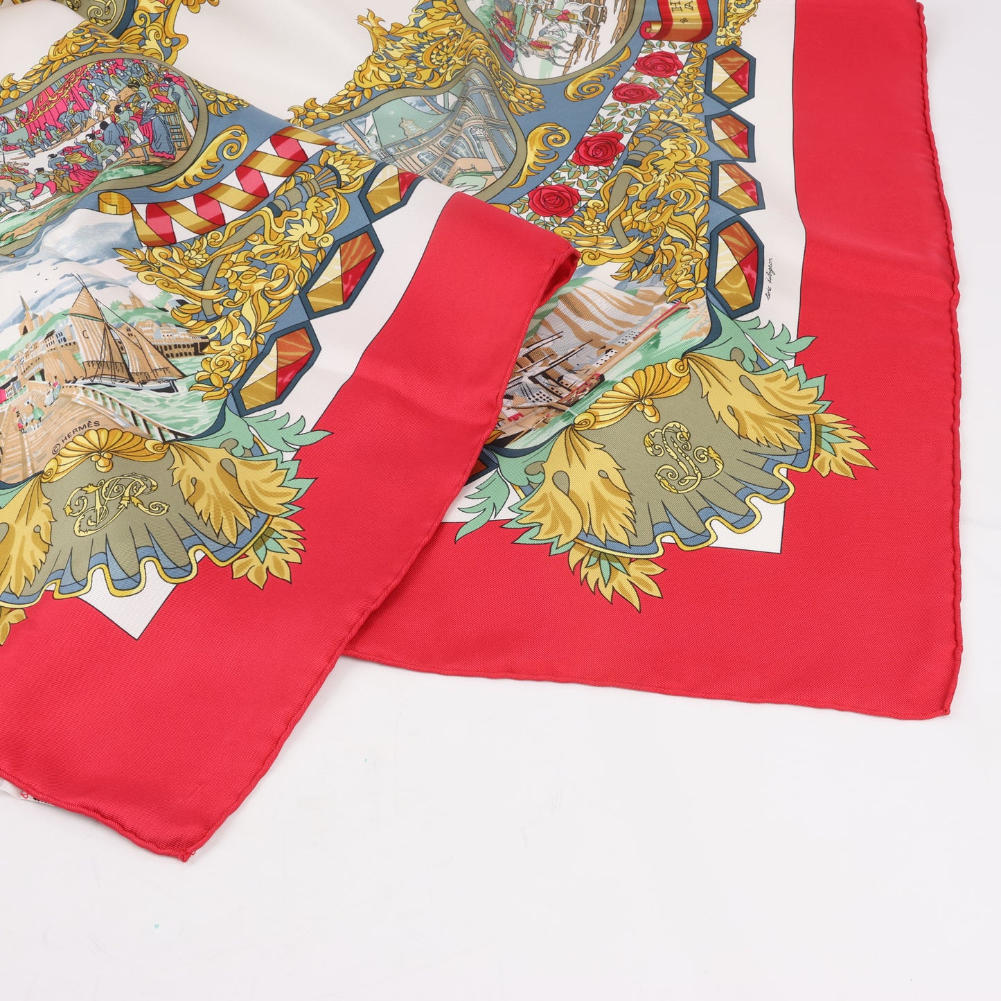 Hermès Carré 90 "L’ENTENTE CORDIALE" 100% Silk Scarf