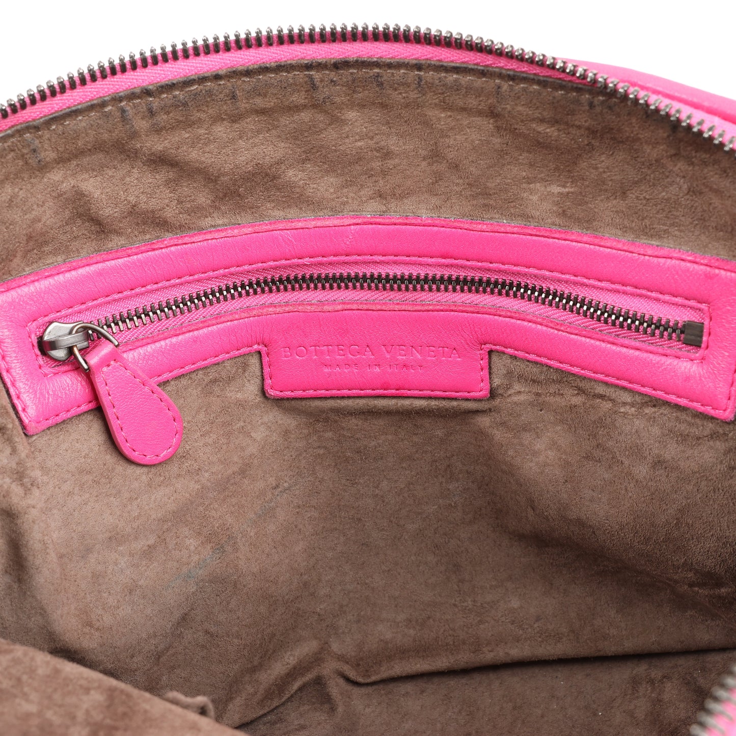 Bottega Veneta Intrecciato Nodini Umhängetasche in Rosa