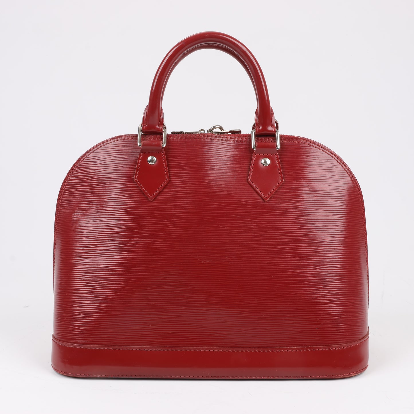 Louis Vuitton Epi Leather Alma Handbag in Deep Red M4030M