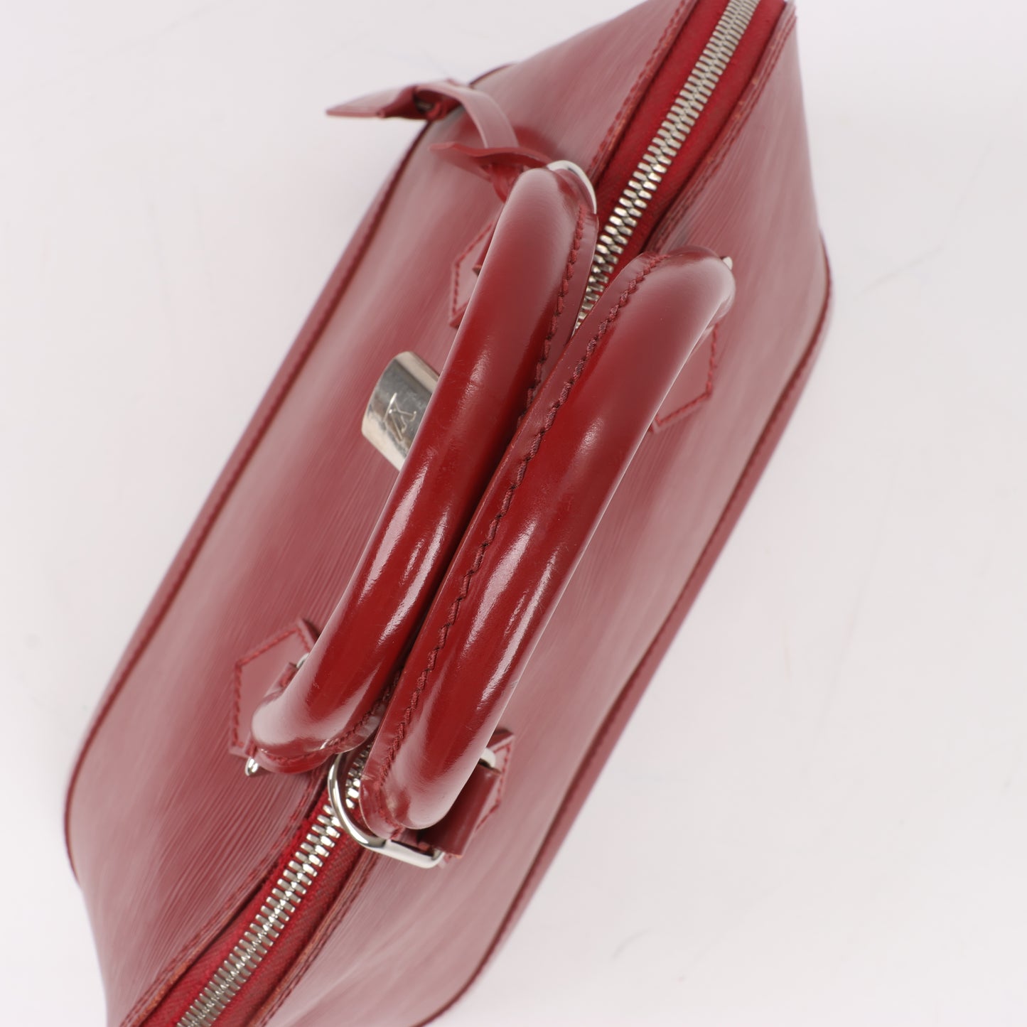 Louis Vuitton Epi Leather Alma Handbag in Deep Red M4030M
