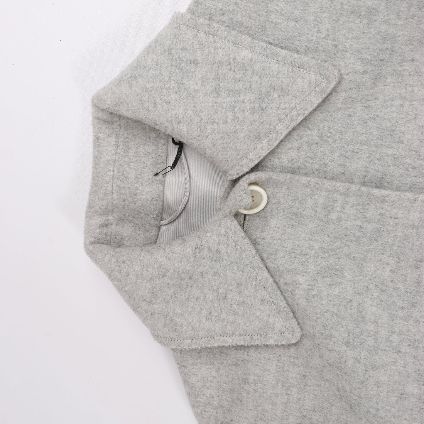 Helmut Lang Double-Face Wool Coat in Grey, Size XS