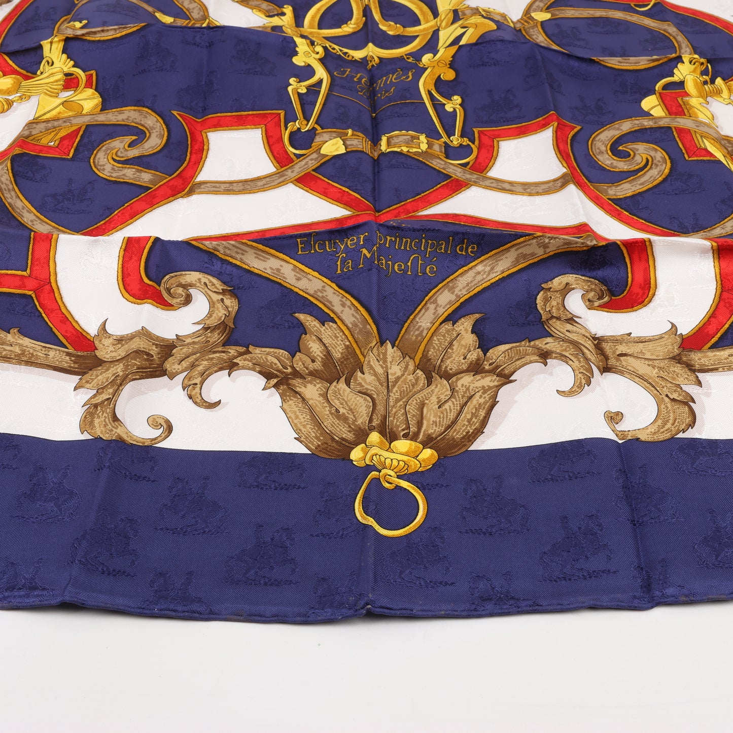Hermès Carré 90 " L’INSTRVCTION DV ROY" 100% Silk Scarf