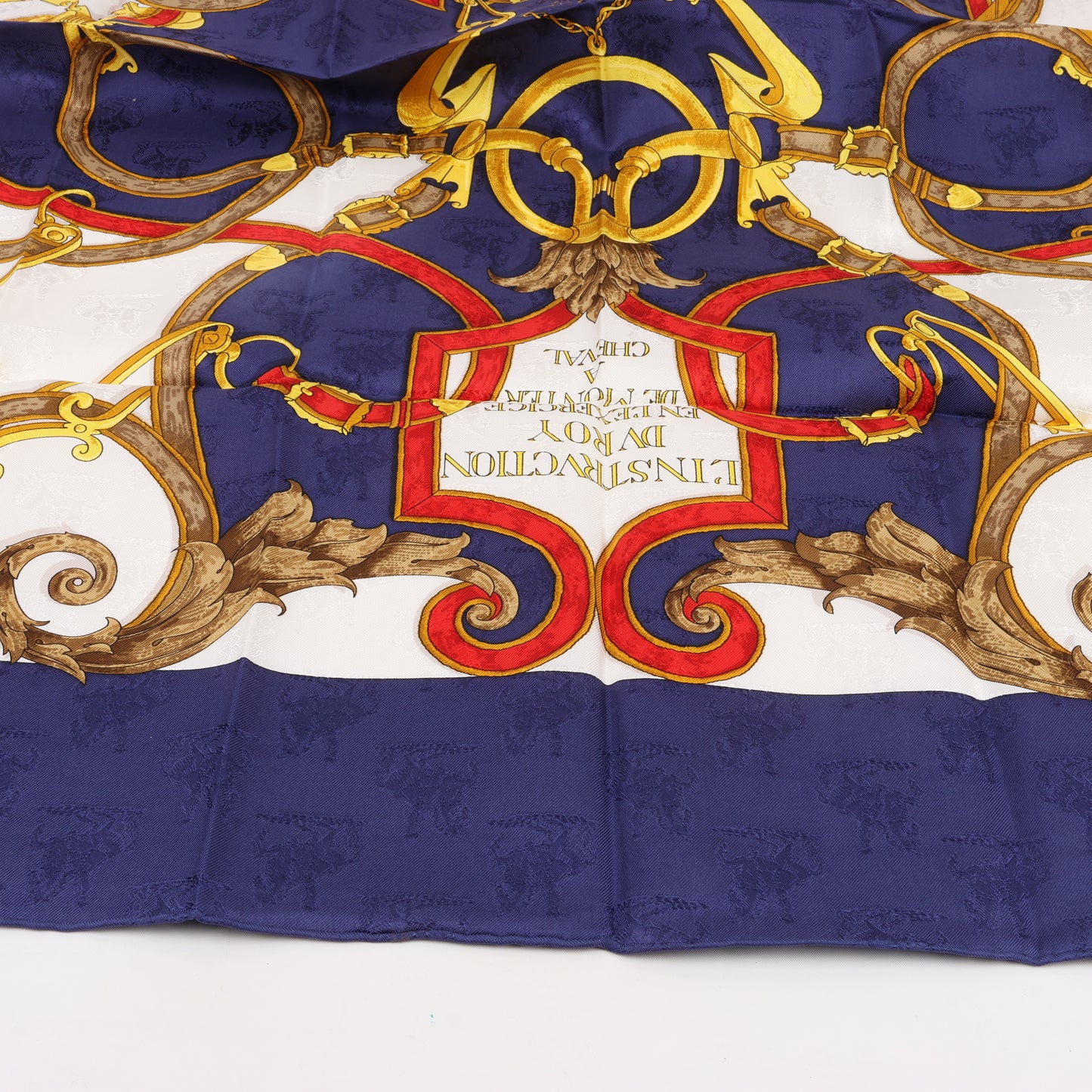 Hermès Carré 90 " L’INSTRVCTION DV ROY" 100% Silk Scarf