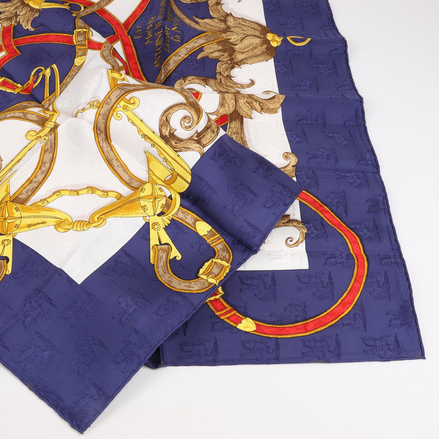 Hermès Carré 90 " L’INSTRVCTION DV ROY" 100% Silk Scarf