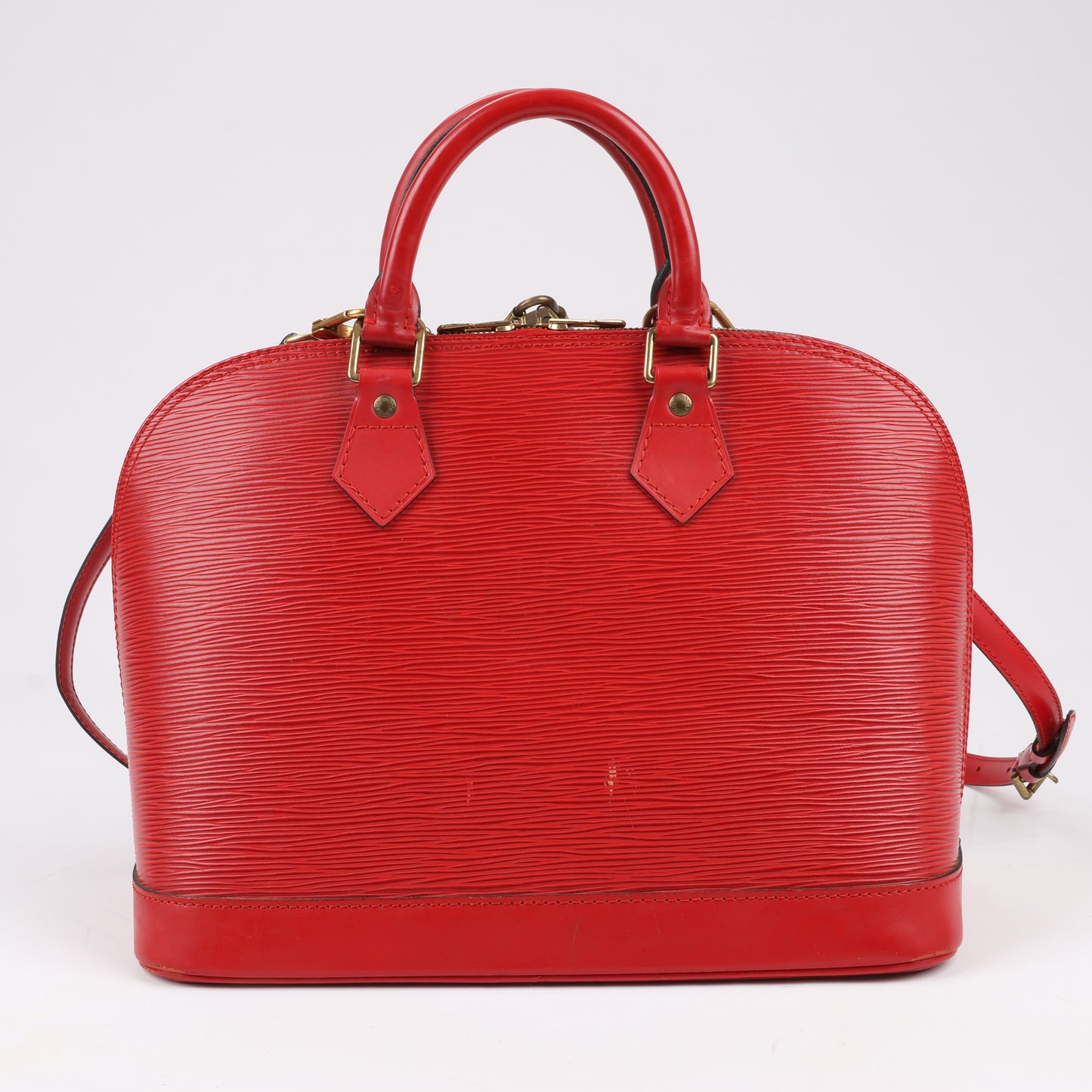 Louis Vuitton Epi Leather Alma PM Handbag in Red M52147