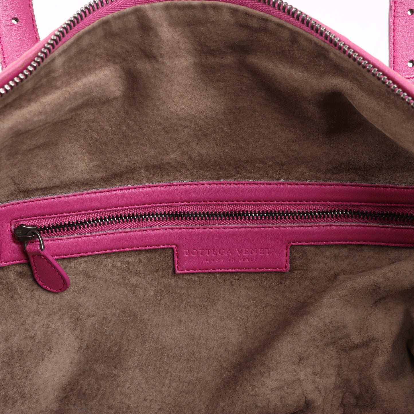 BOTTEGA VENETA Intrecciato Leather Handbag in Pink