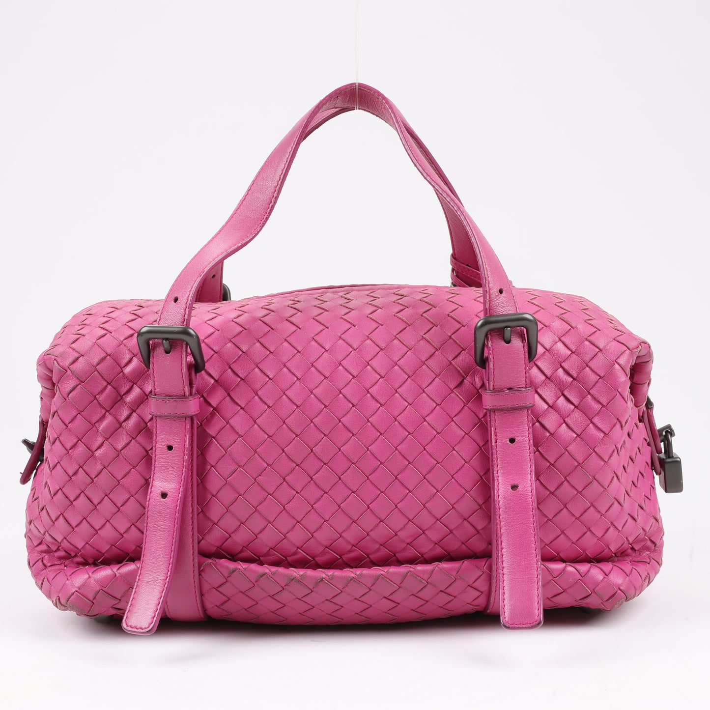 BOTTEGA VENETA Intrecciato Leather Handbag in Pink