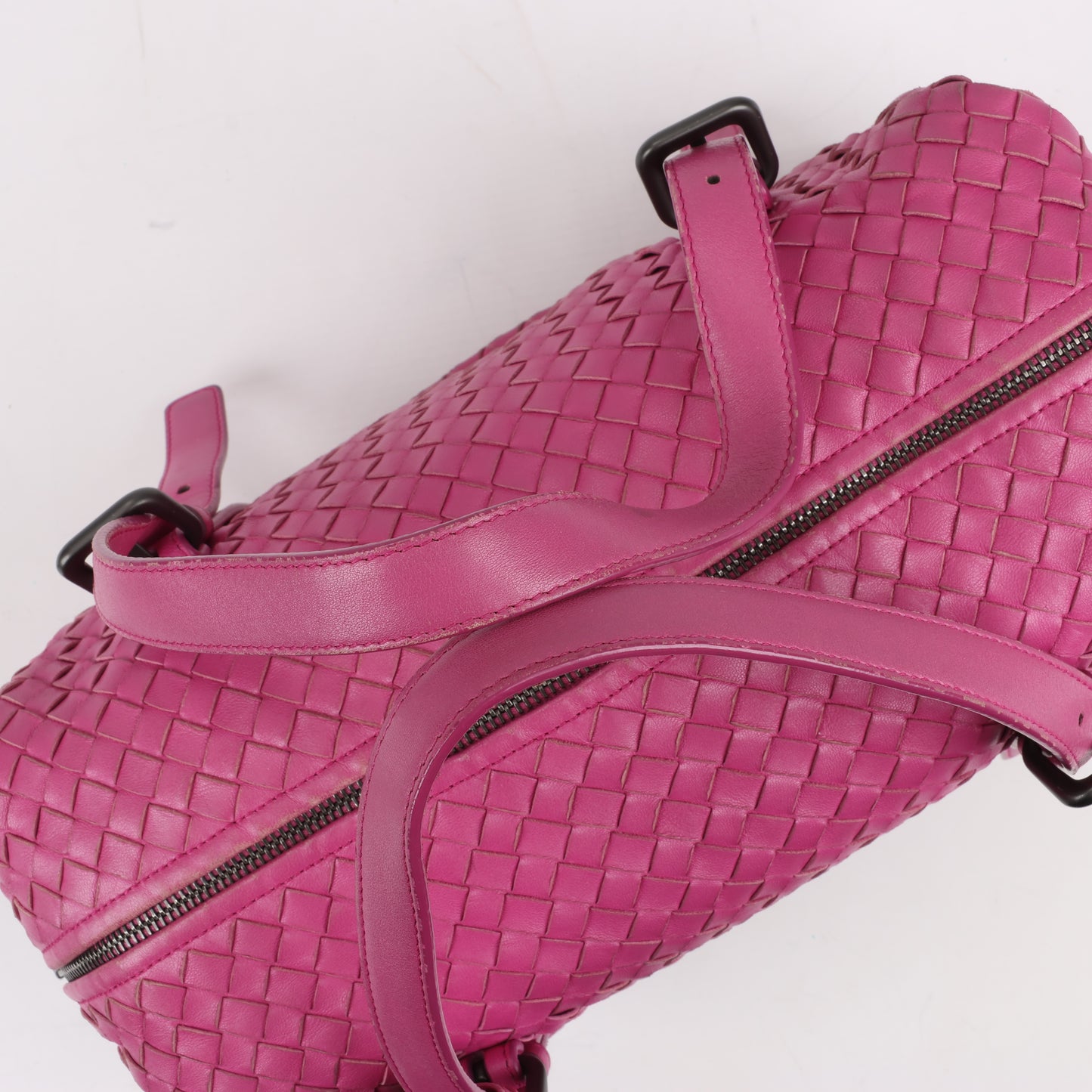 BOTTEGA VENETA Intrecciato Leather Handbag in Pink