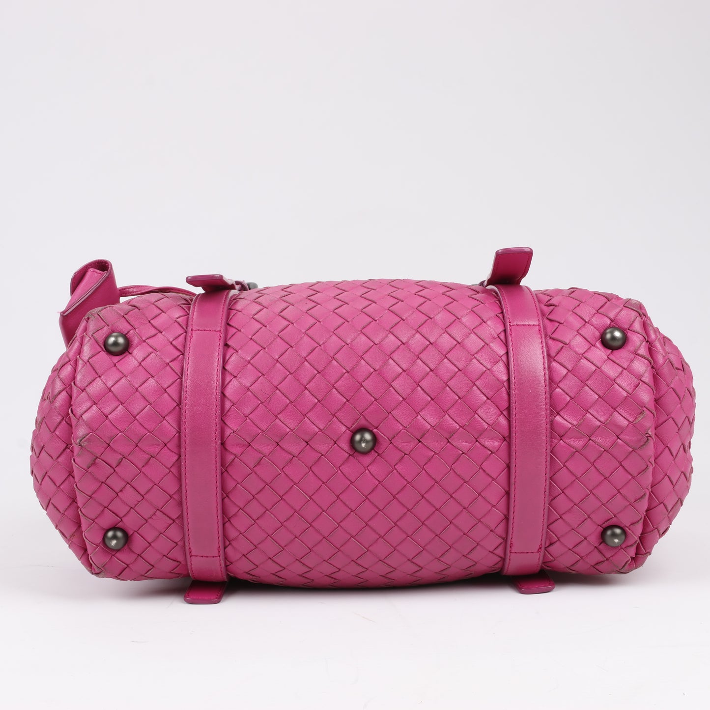 BOTTEGA VENETA Intrecciato Leather Handbag in Pink