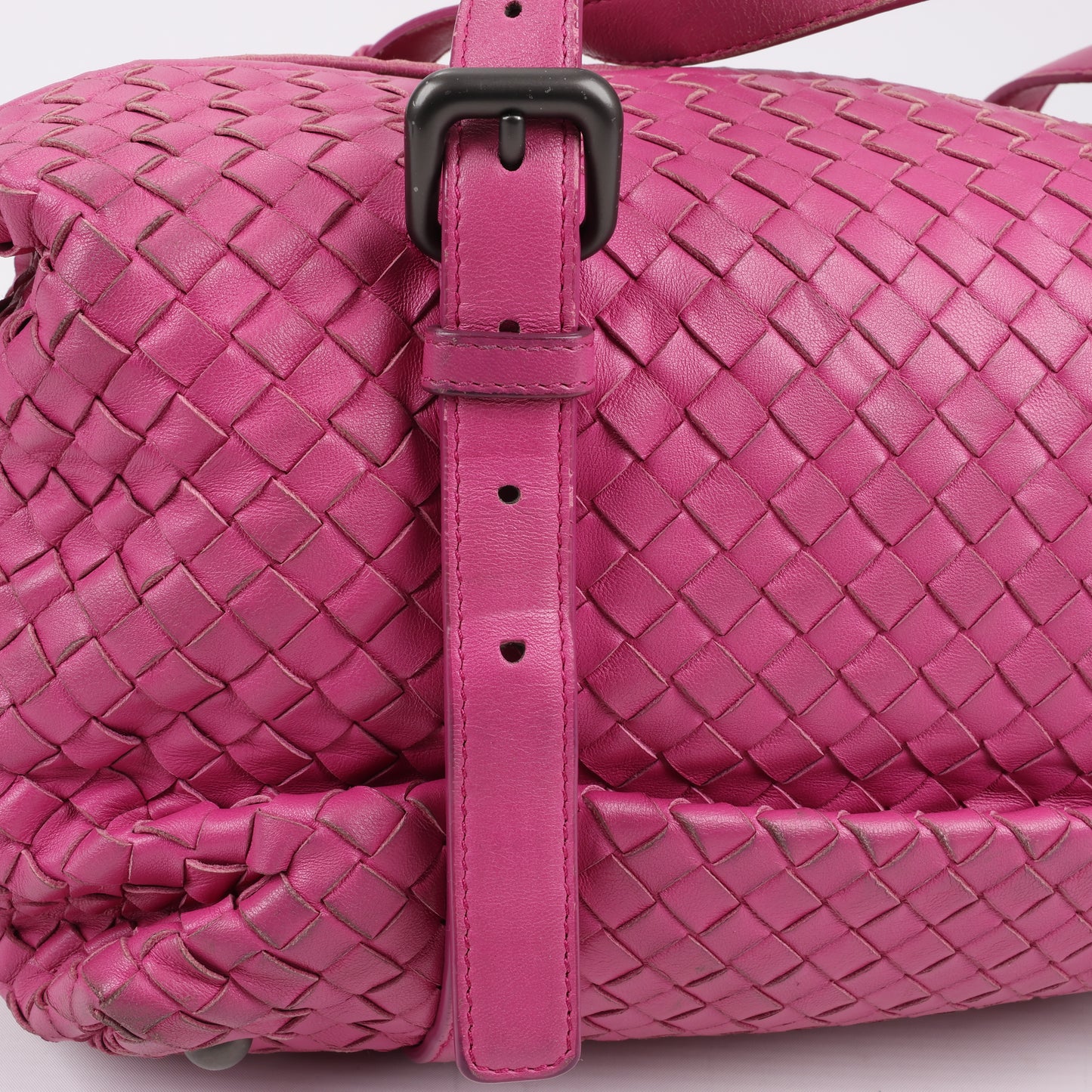 BOTTEGA VENETA Intrecciato Leather Handbag in Pink