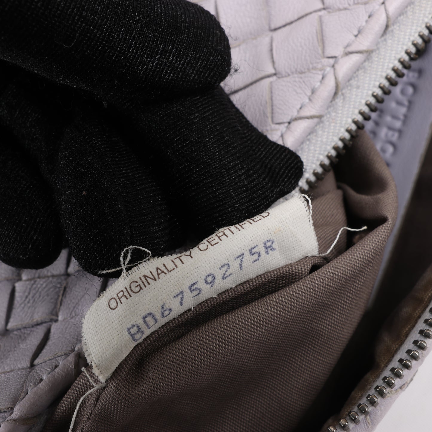 Bottega Veneta Intrecciato Leather Shoulder Bag in Light Purple
