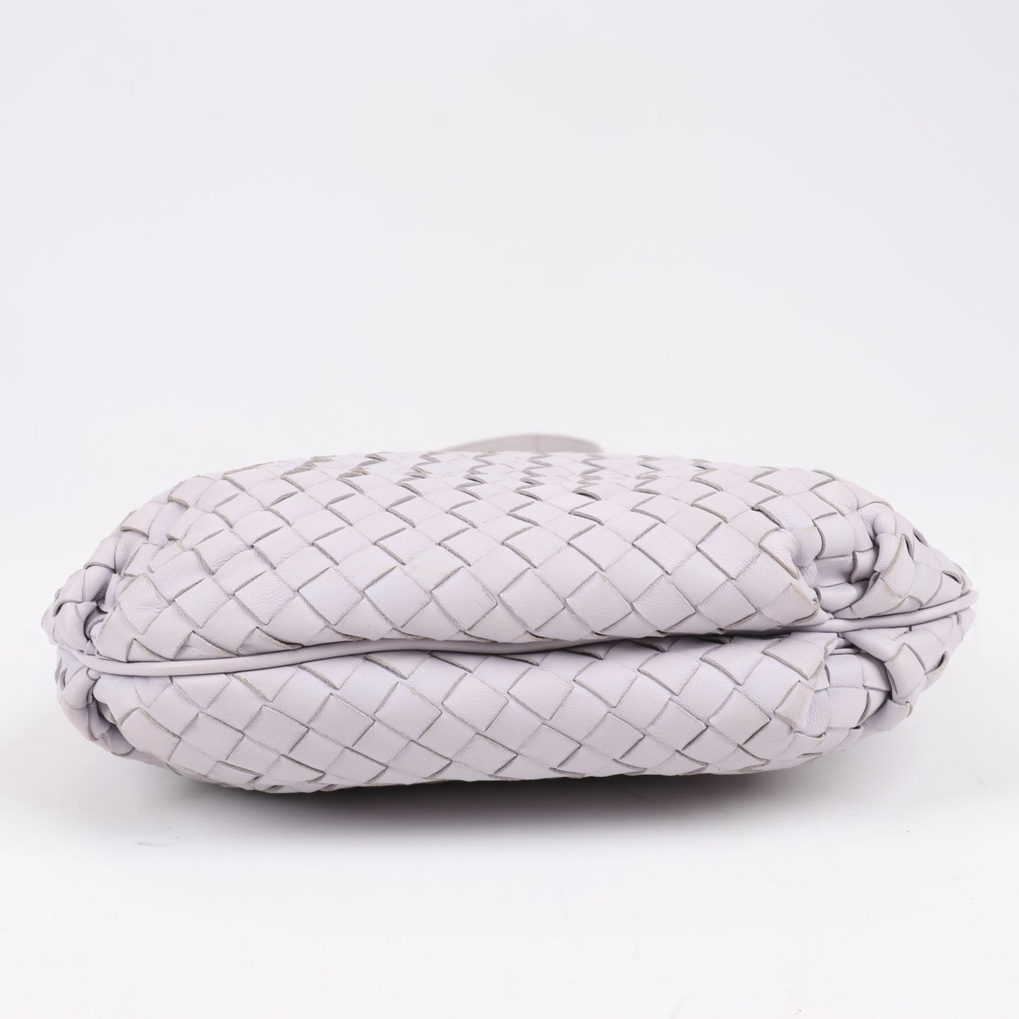Bottega Veneta Intrecciato Leather Shoulder Bag in Light Purple